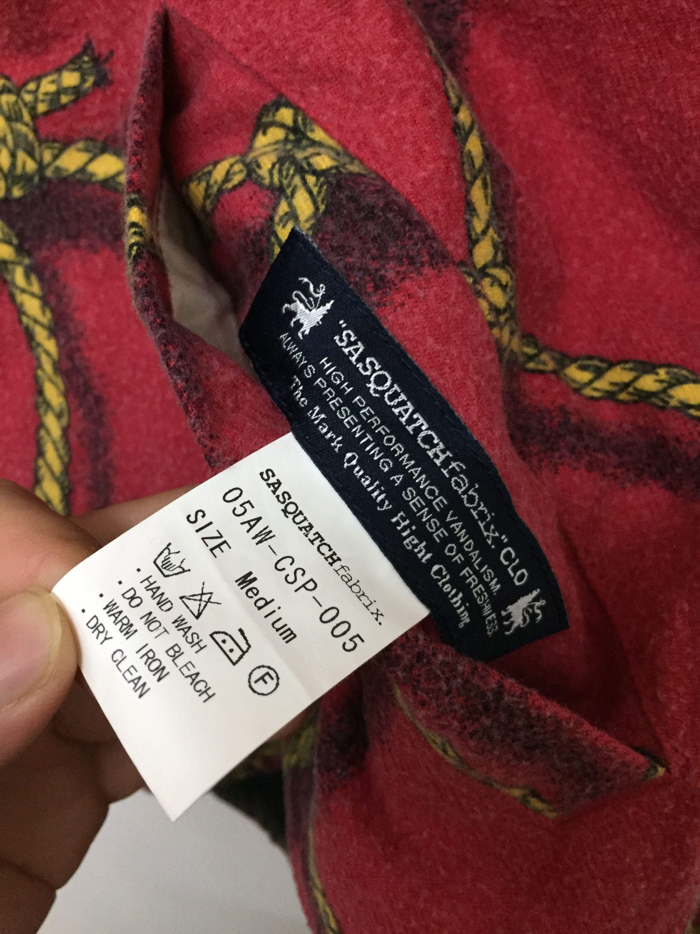 Sasquatchfabrix AW05 3D Rope tartan Check Reversible hoodie Size US M / EU 48-50 / 2 - 14 Thumbnail