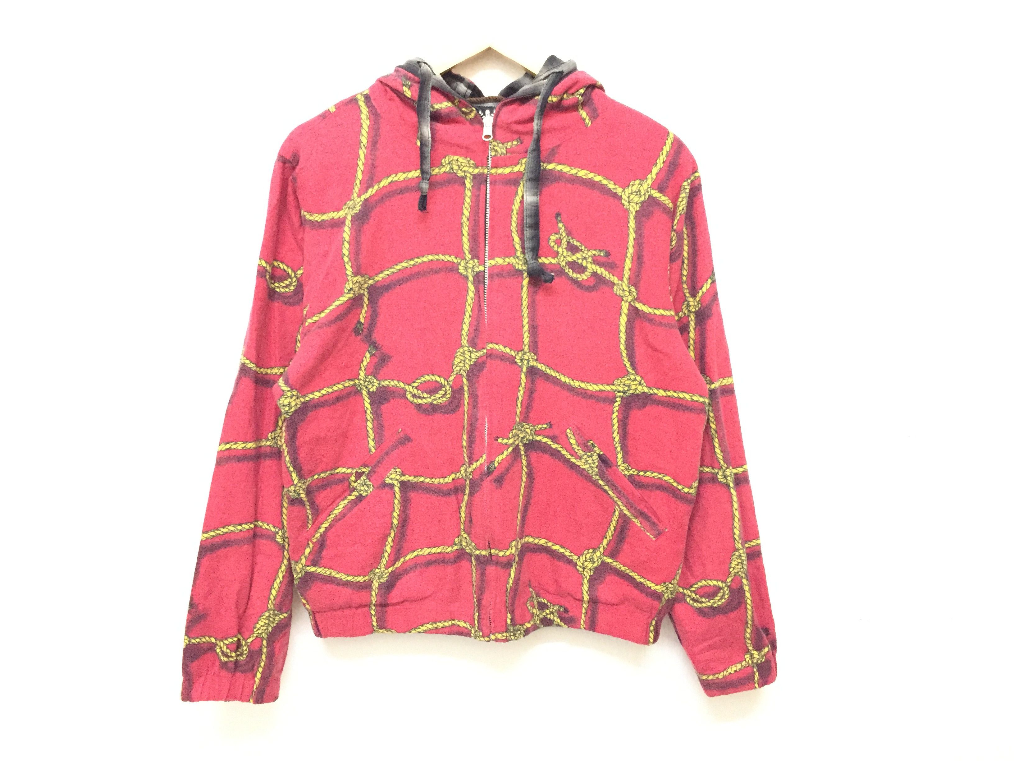 Sasquatchfabrix AW05 3D Rope tartan Check Reversible hoodie Size US M / EU 48-50 / 2 - 3 Thumbnail