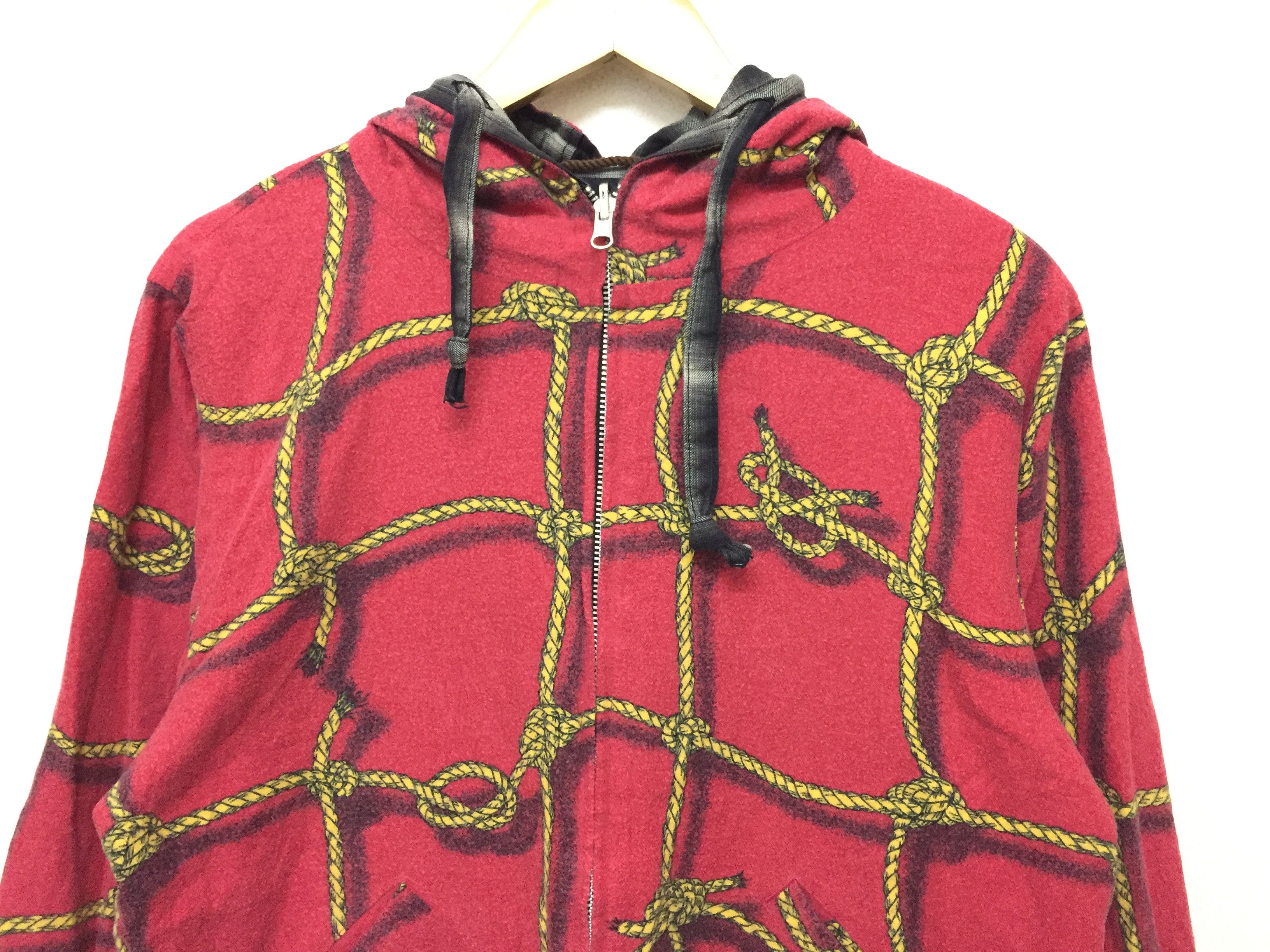 Sasquatchfabrix AW05 3D Rope tartan Check Reversible hoodie Size US M / EU 48-50 / 2 - 5 Thumbnail