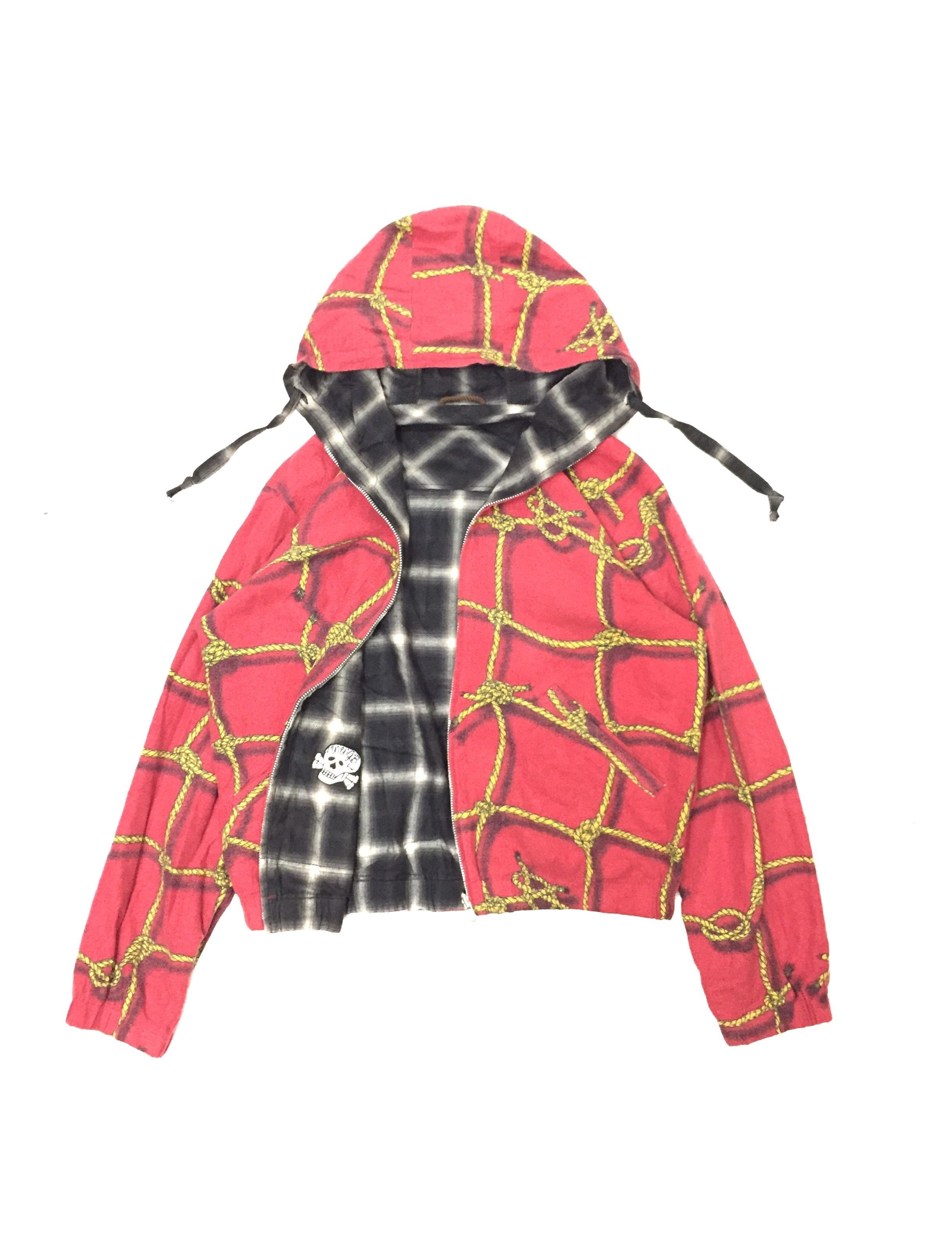 Sasquatchfabrix AW05 3D Rope tartan Check Reversible hoodie Size US M / EU 48-50 / 2 - 1 Thumbnail