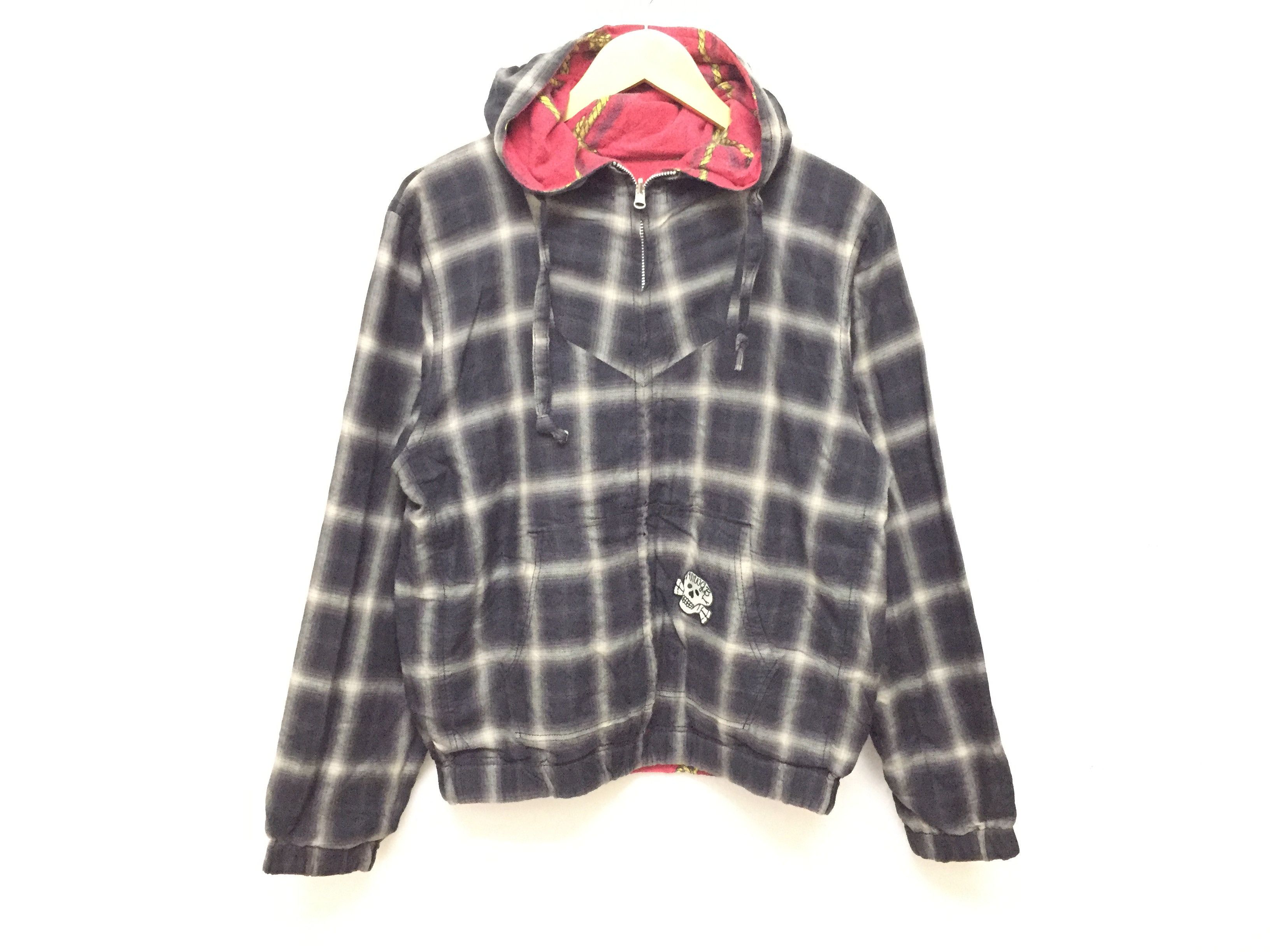 Sasquatchfabrix AW05 3D Rope tartan Check Reversible hoodie Size US M / EU 48-50 / 2 - 9 Thumbnail