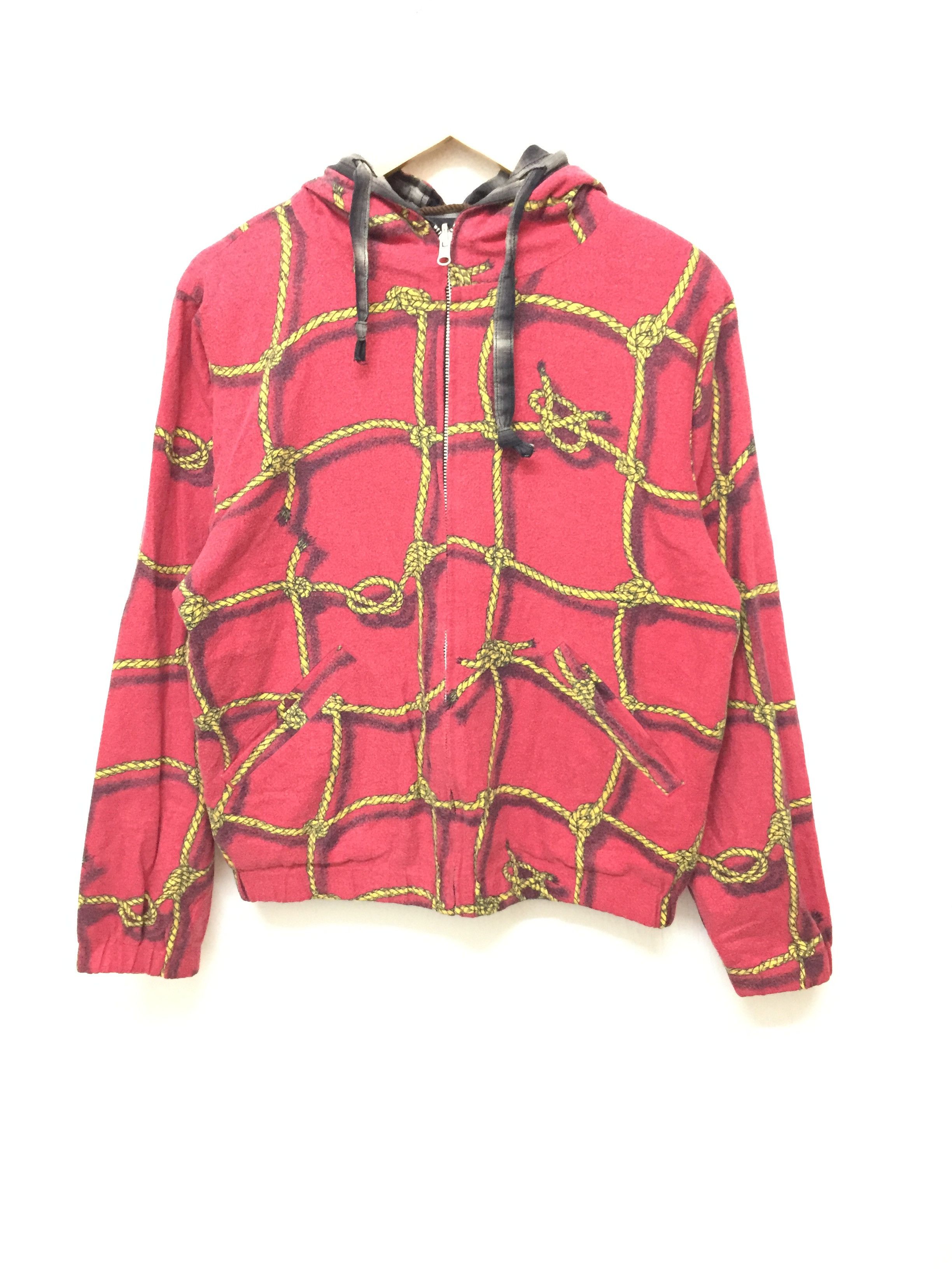 Sasquatchfabrix AW05 3D Rope tartan Check Reversible hoodie Size US M / EU 48-50 / 2 - 4 Thumbnail