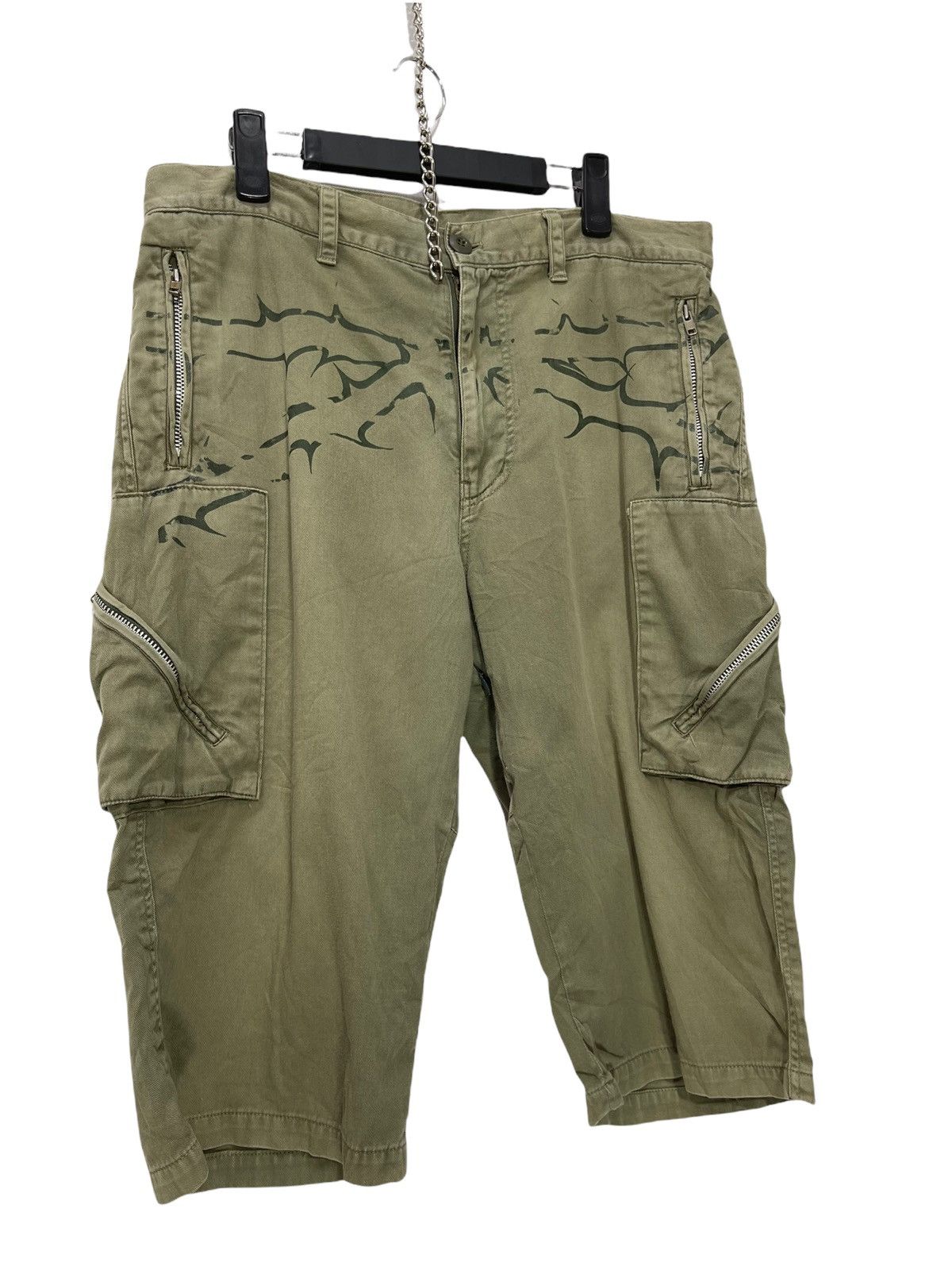 WHIZ LIMITED Whiz Limited Japan Cargo Crop Multi Pockets Painted 3🟦4 Size US 33 - 1 Thumbnail