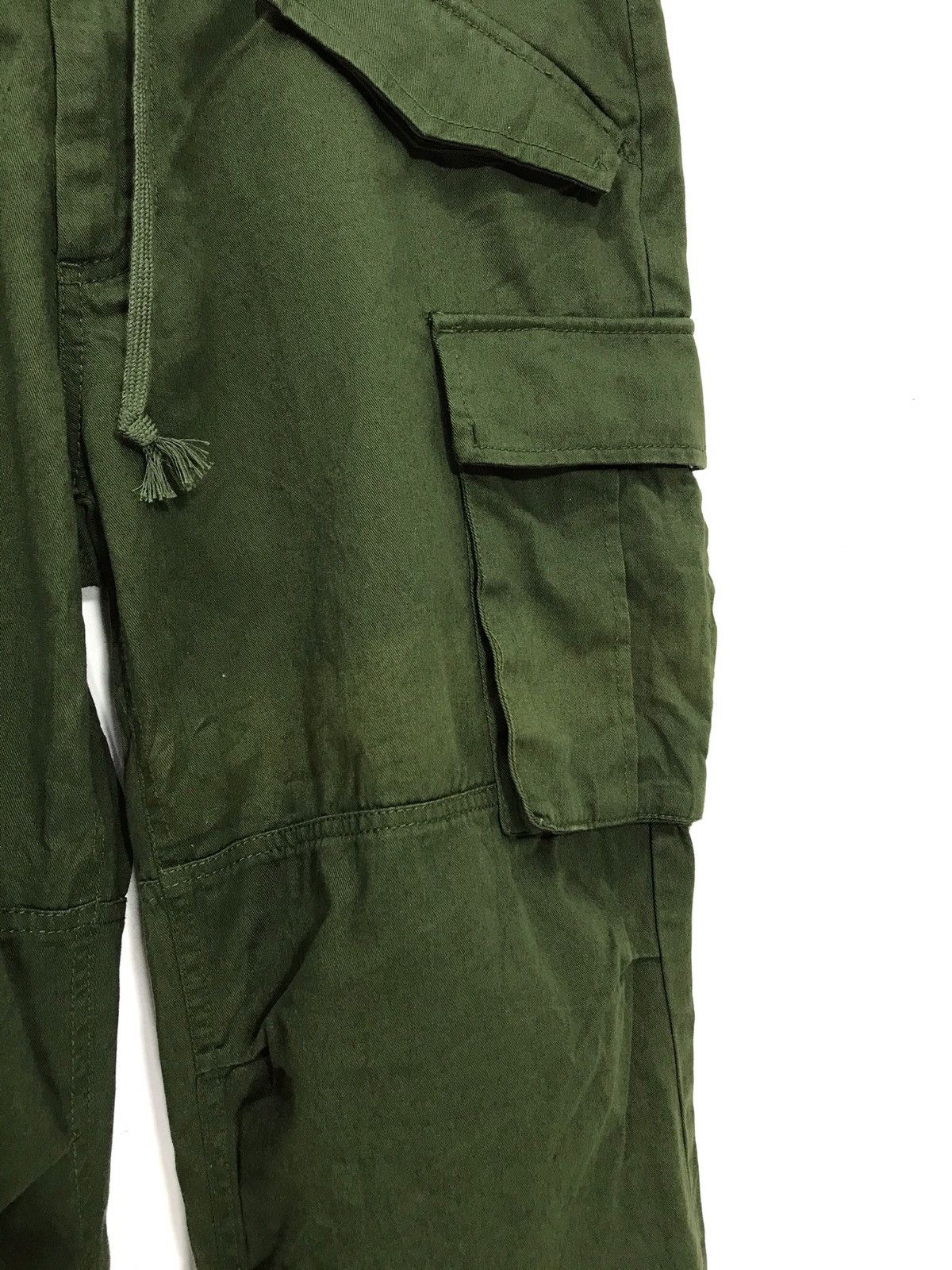 Japanese Brand Lucy Military Green Cargo Pant Regular 2🟦 Size US 35 - 3 Thumbnail