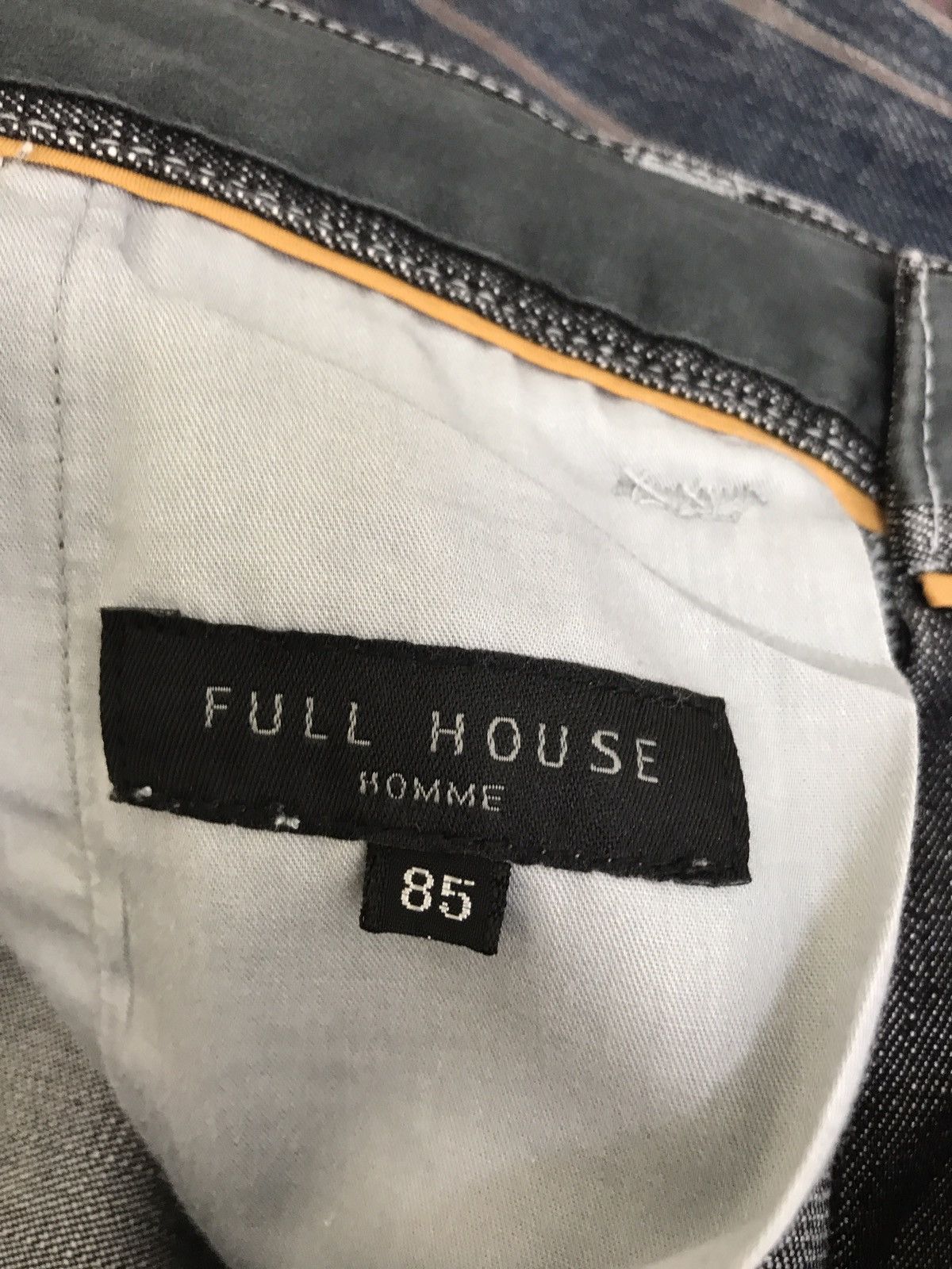 Japanese Brand Full House Homme Side Striped Denim Slim Slightly Stretch Size US 33 - 9 Thumbnail