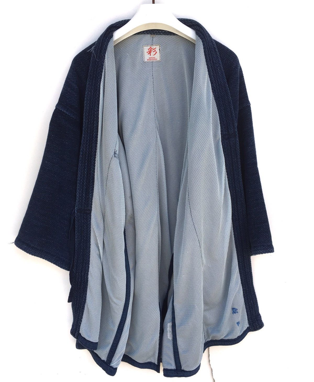 Indigo × Japanese Brand Amazing 90s hendo indigo blue kimono japan XL size Size US XL / EU 56 / 4 - 5 Thumbnail