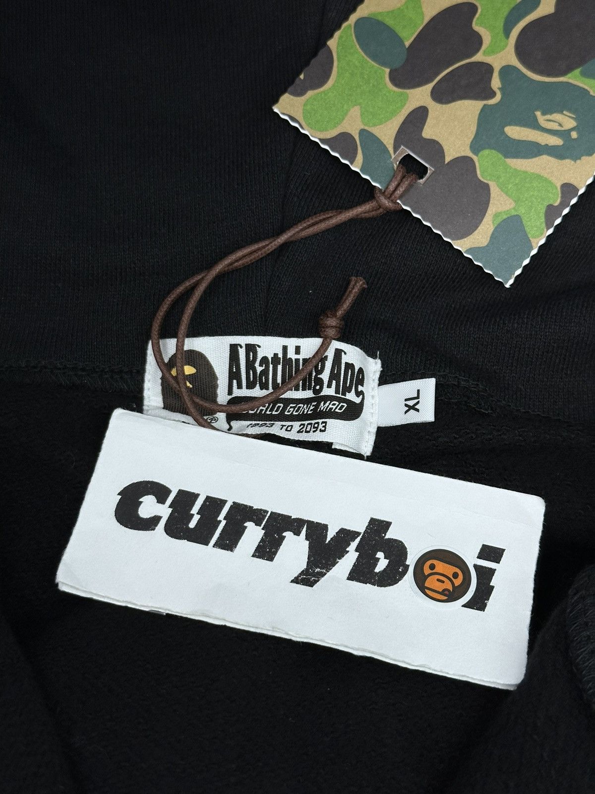 Bape BAPE 2nd Shark Full Zip Hoodie Black/Camo Size US XL / EU 56 / 4 - 8 Thumbnail