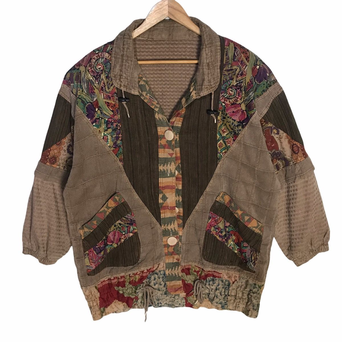 Japanese Brand Rare Japan traditional patchwork jacket Size US XL / EU 56 / 4 - 1 Thumbnail