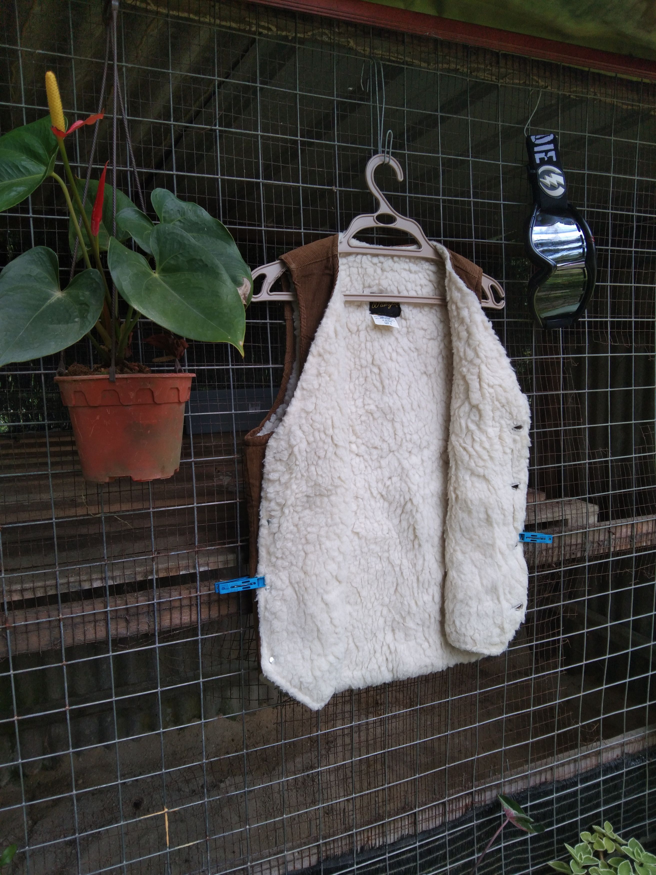 Vintage × Wrangler WRANGLER COLDUROY VEST LINING SHERPA Size US S / EU 44-46 / 1 - 7 Thumbnail