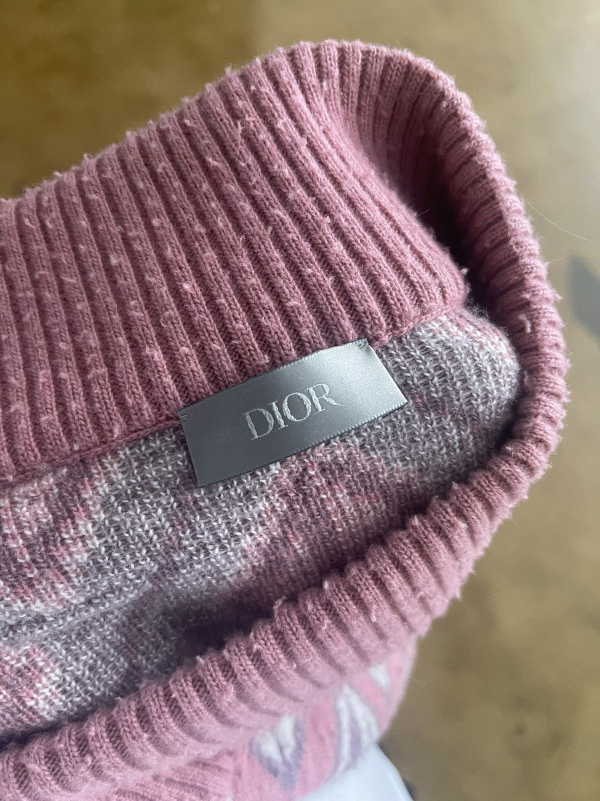 Dior $2700 Dior “CD” Cashmere monogram V neck Cactus Jack Size US L / EU 52-54 / 3 - 6 Thumbnail