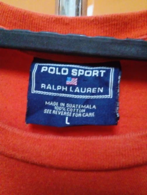 Polo Ralph Lauren × RRL Ralph Lauren × Vintage Vintage Polo Sport T Shirt Long Sleeve Size US L / EU 52-54 / 3 - 3 Thumbnail