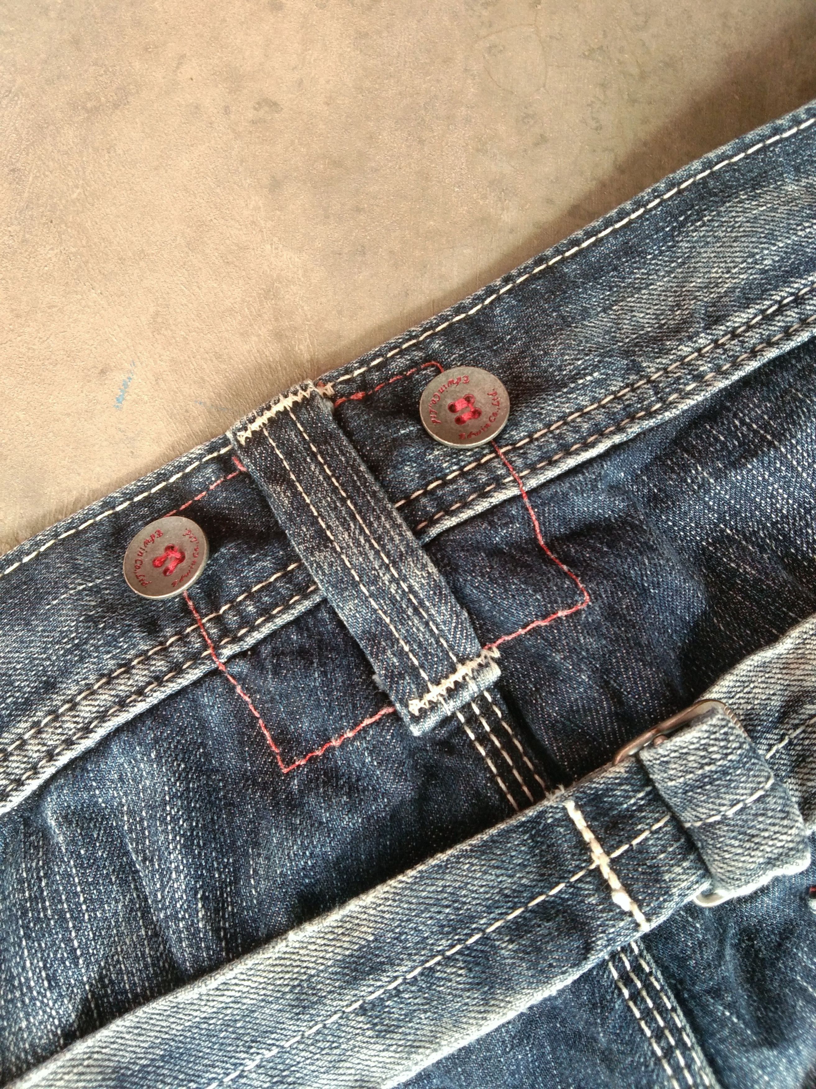 Japanese Brand Vintage Edwin 503 Straight Leg Carpenter Jeans 32x32 Size US 32 / EU 48 - 5 Thumbnail