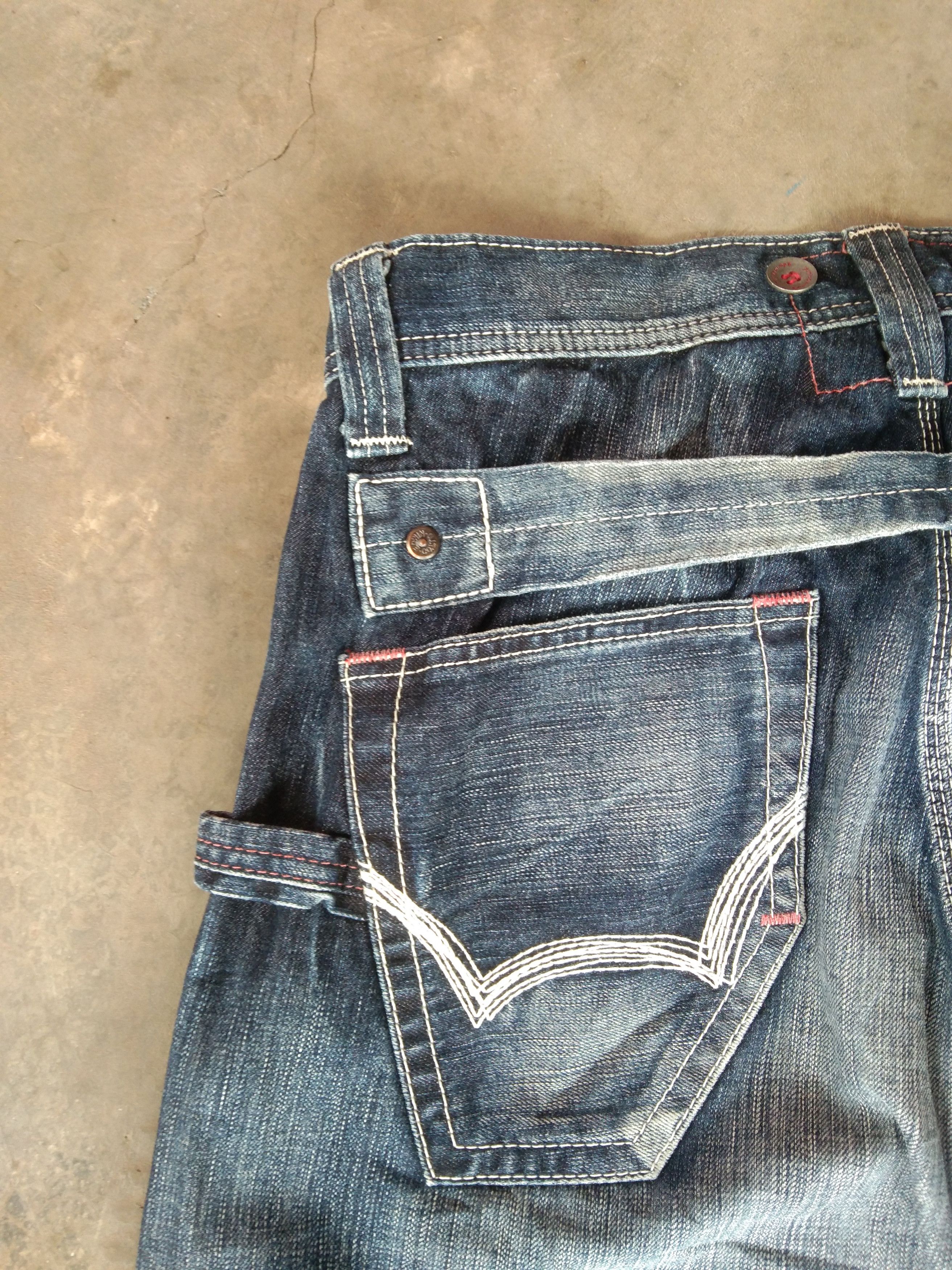 Japanese Brand Vintage Edwin 503 Straight Leg Carpenter Jeans 32x32 Size US 32 / EU 48 - 4 Thumbnail