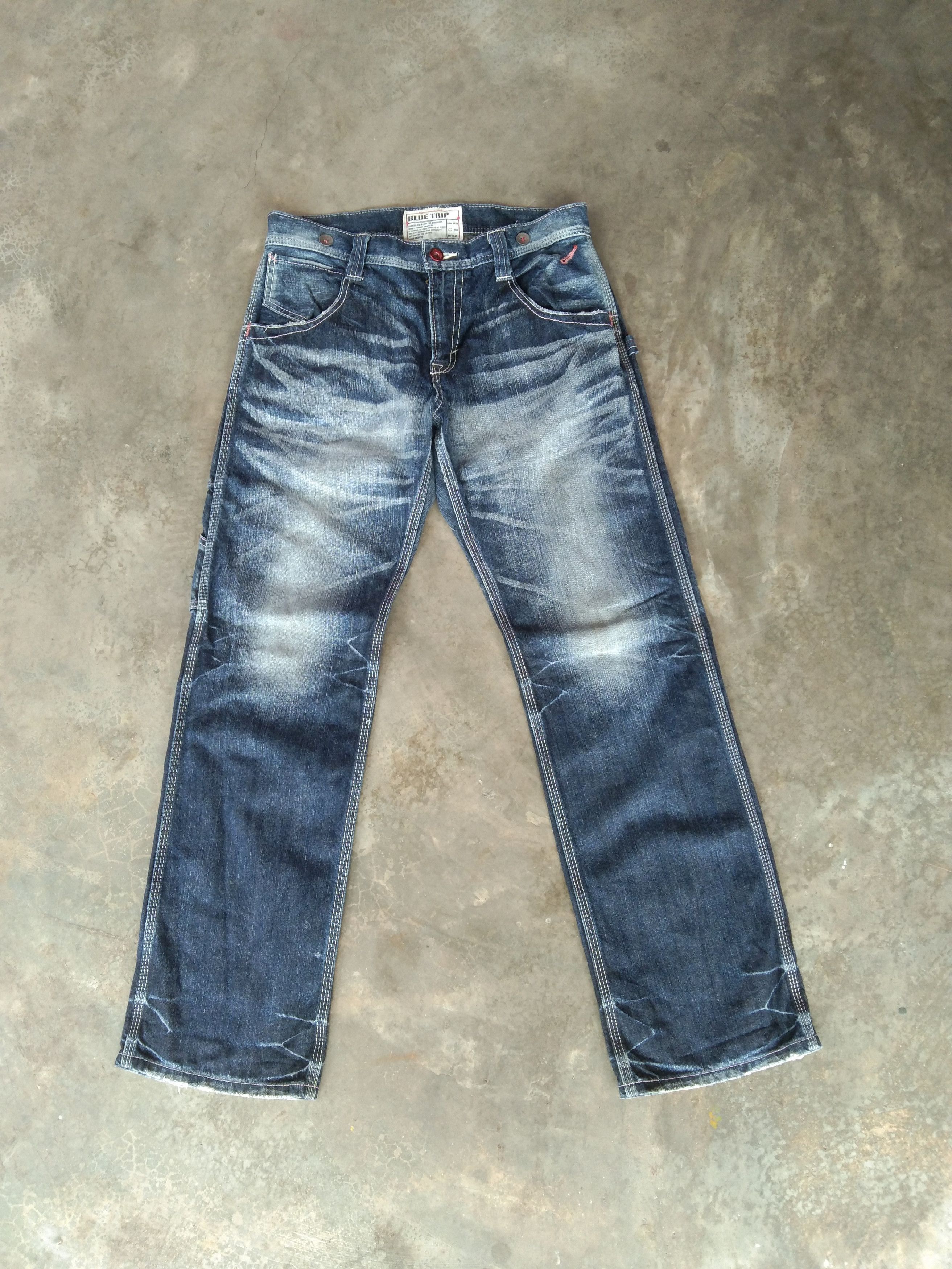 Japanese Brand Vintage Edwin 503 Straight Leg Carpenter Jeans 32x32 Size US 32 / EU 48 - 2 Thumbnail