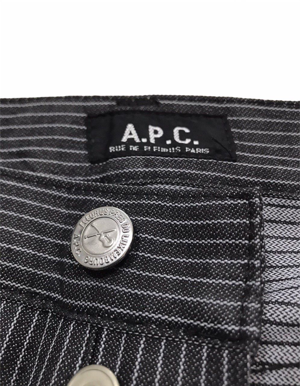 A.P.C. Job Striped Cotton-blend Pants Size US 30 / EU 46 - 4 Thumbnail