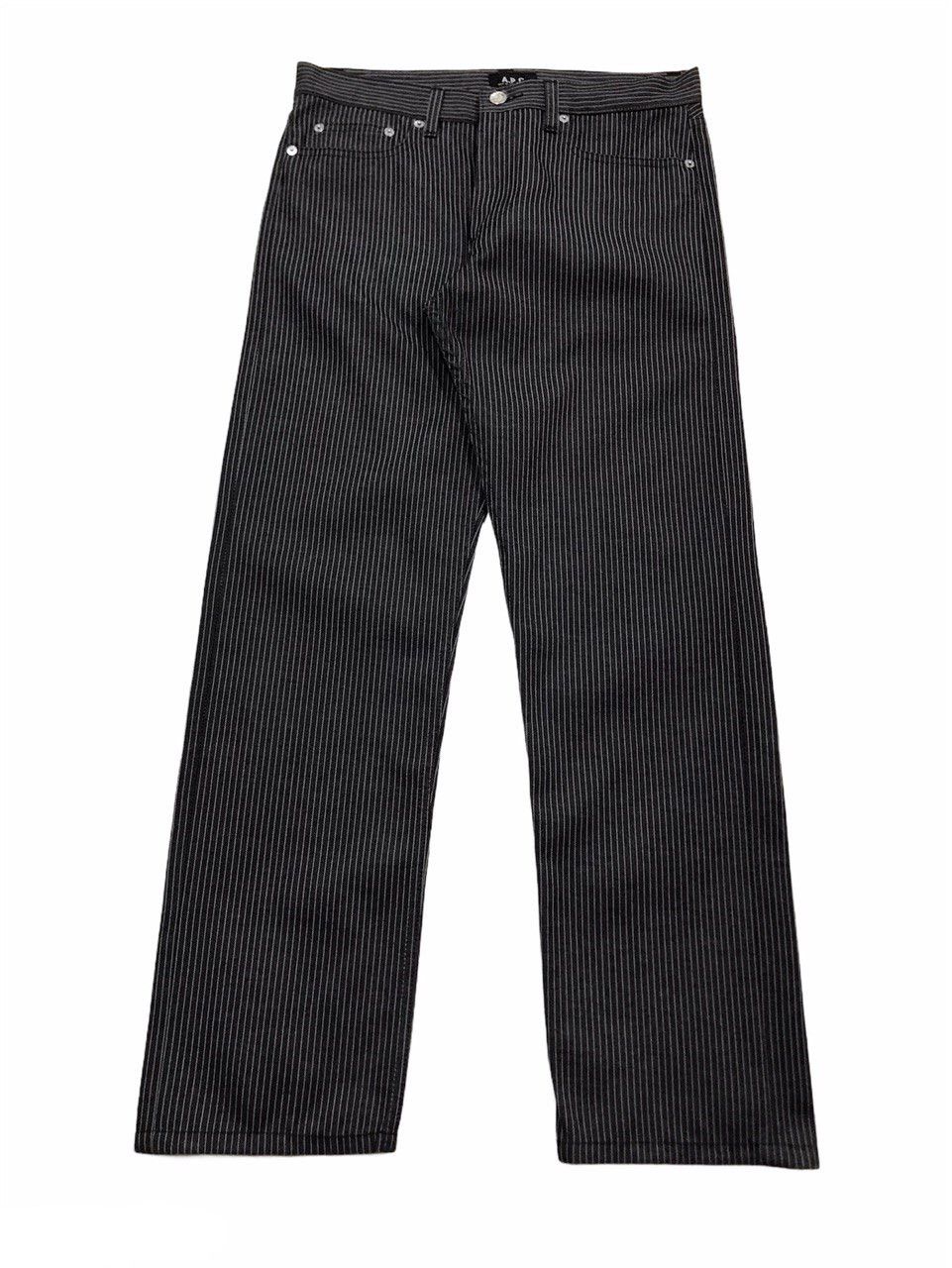 A.P.C. Job Striped Cotton-blend Pants Size US 30 / EU 46 - 1 Thumbnail
