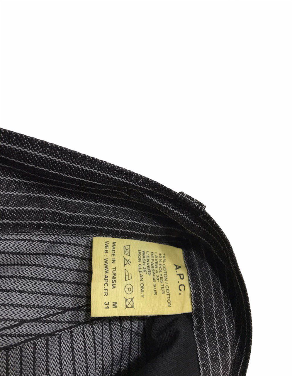 A.P.C. Job Striped Cotton-blend Pants Size US 30 / EU 46 - 5 Thumbnail