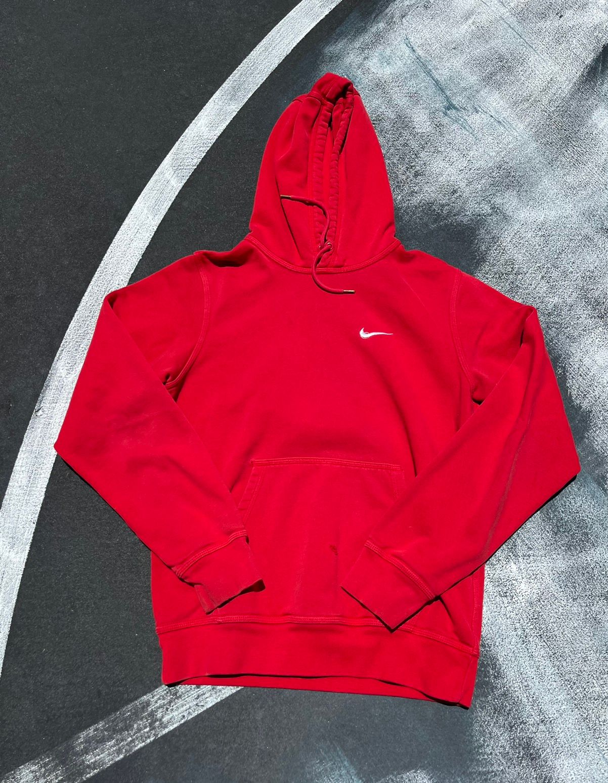 Pre-owned Nike Hoodie Sweatshirt Mens Small Embroidered Swoosh Mini In Red