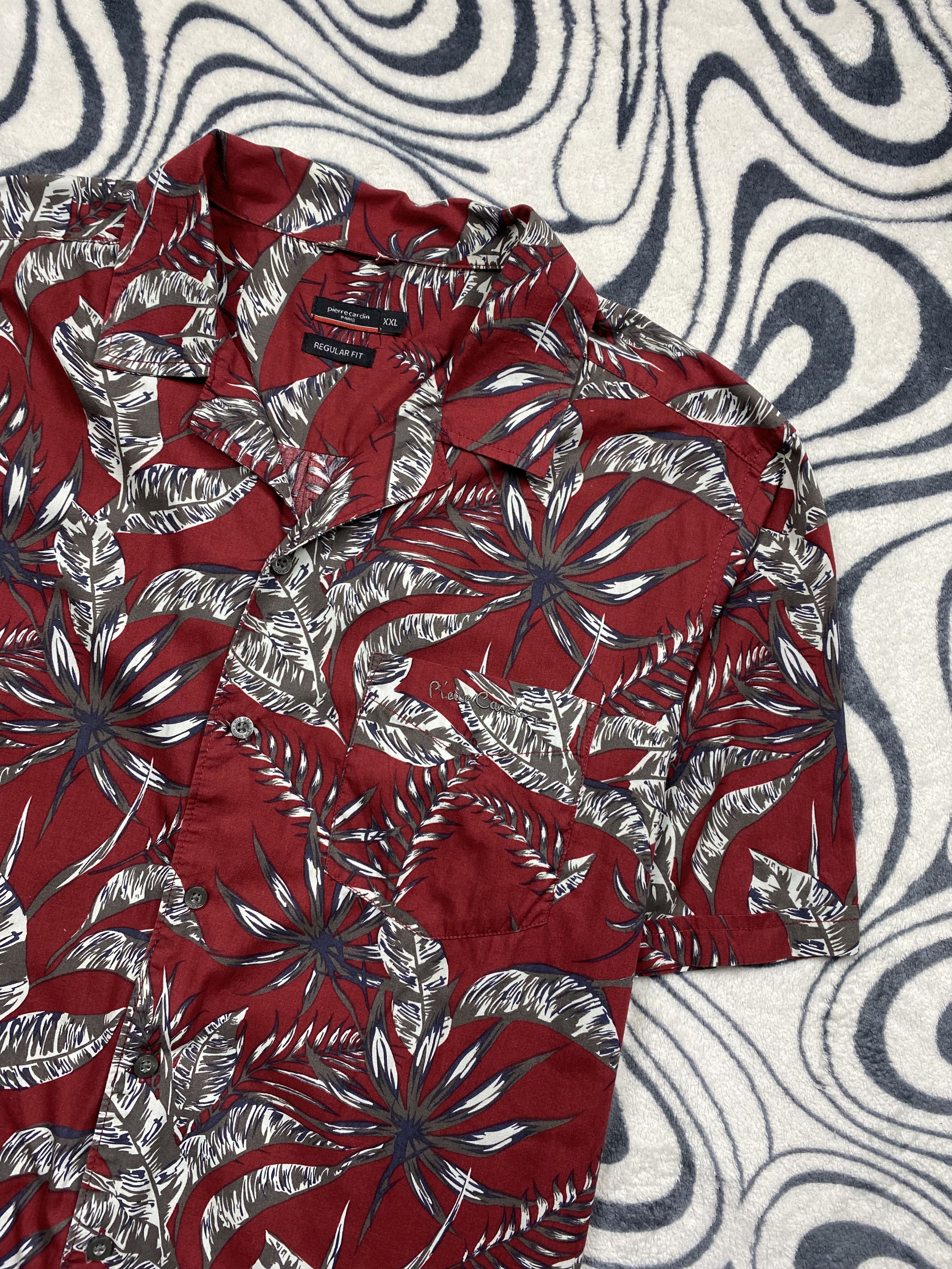 Pierre Cardin Pierre Cardin Vintage Mens Short Sleeve Hawaiian Shirt Size US XXL / EU 58 / 5 - 2 Thumbnail