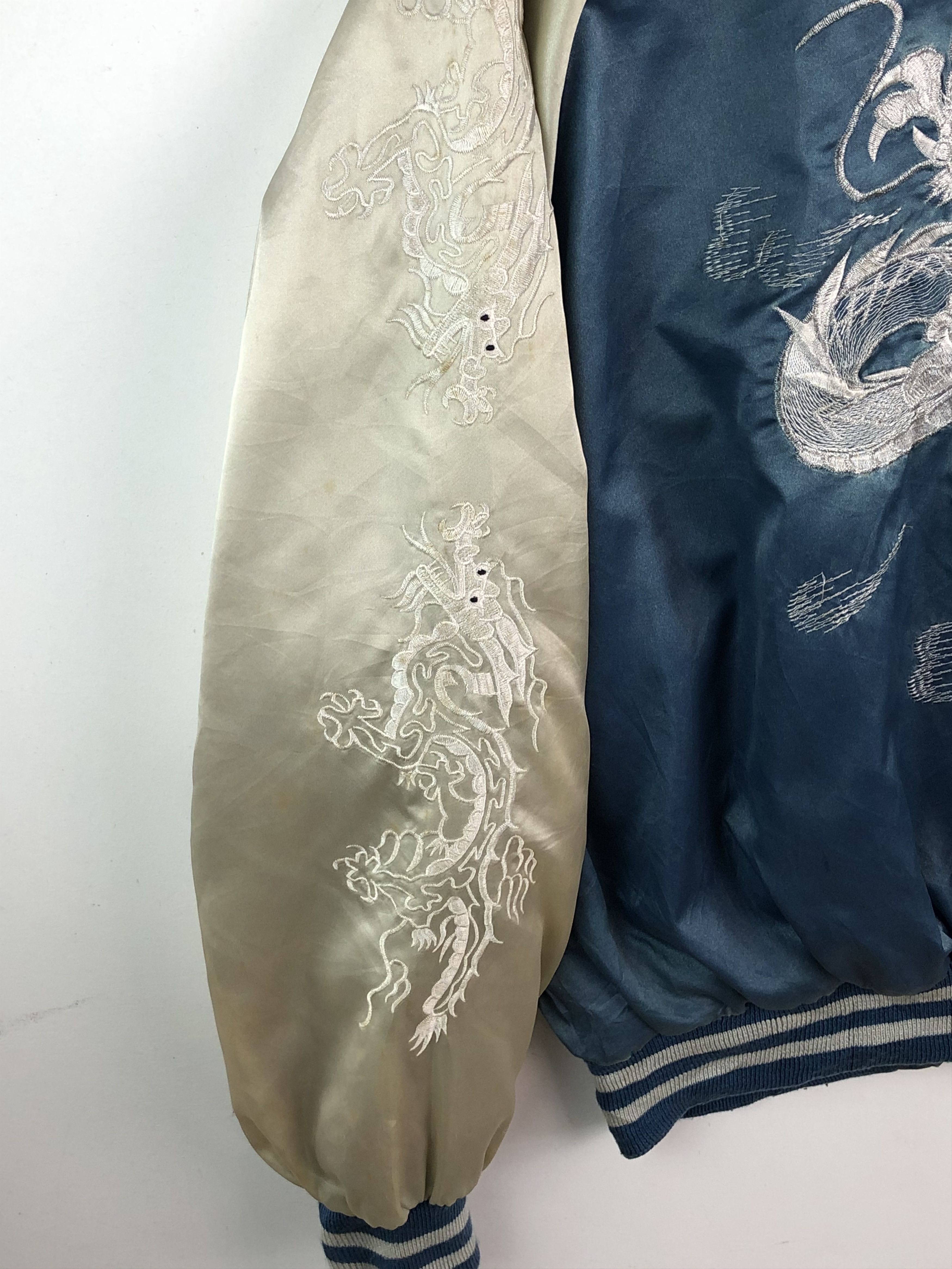 Japanese Brand VINTAGE DRAGON EMBROIDERIES SLEEVES HIT SUKAJAN JACKET Size US L / EU 52-54 / 3 - 3 Thumbnail
