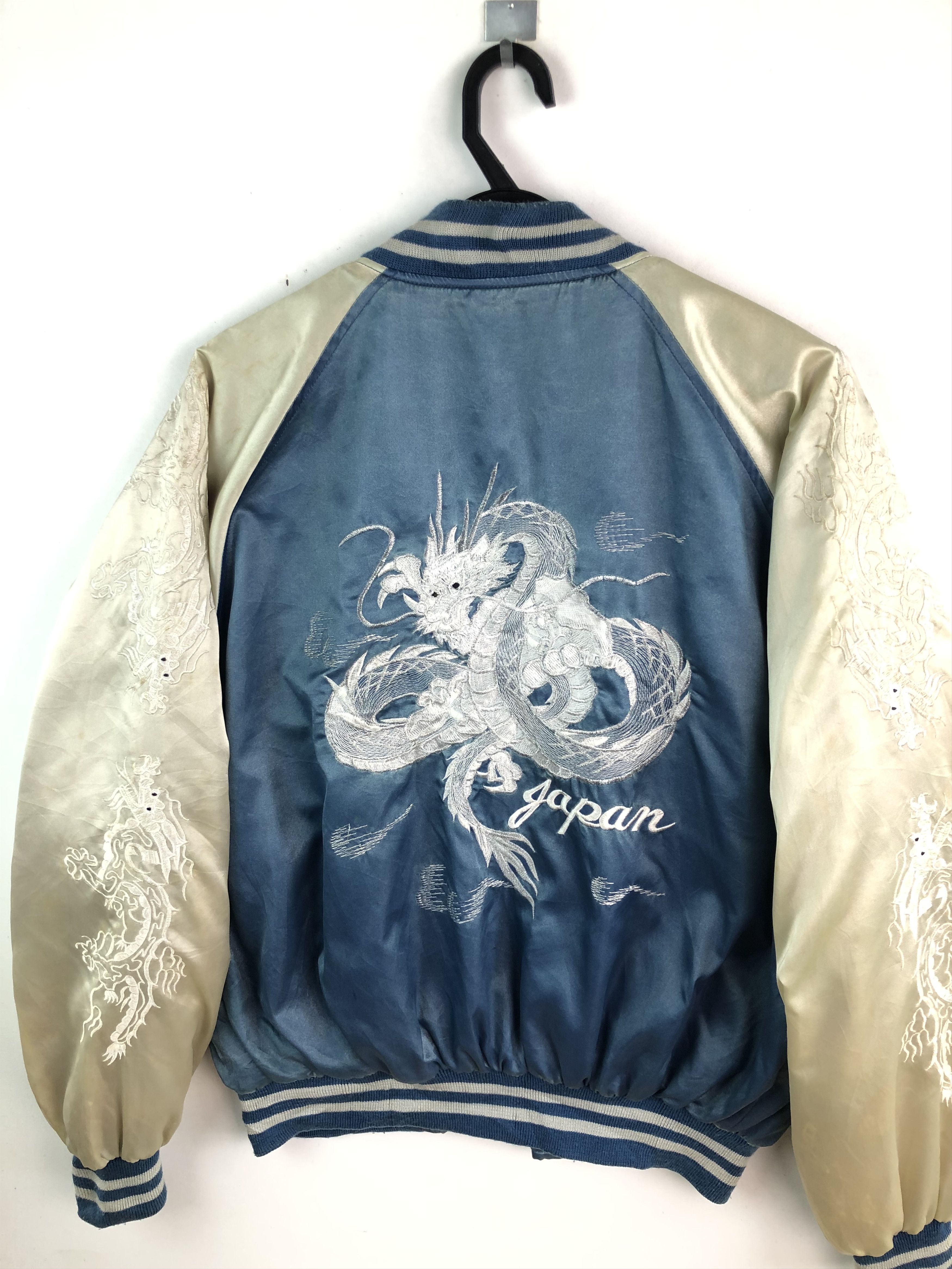 Japanese Brand VINTAGE DRAGON EMBROIDERIES SLEEVES HIT SUKAJAN JACKET Size US L / EU 52-54 / 3 - 7 Thumbnail