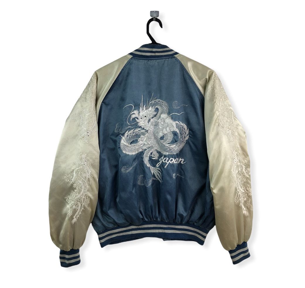 Japanese Brand VINTAGE DRAGON EMBROIDERIES SLEEVES HIT SUKAJAN JACKET Size US L / EU 52-54 / 3 - 1 Thumbnail