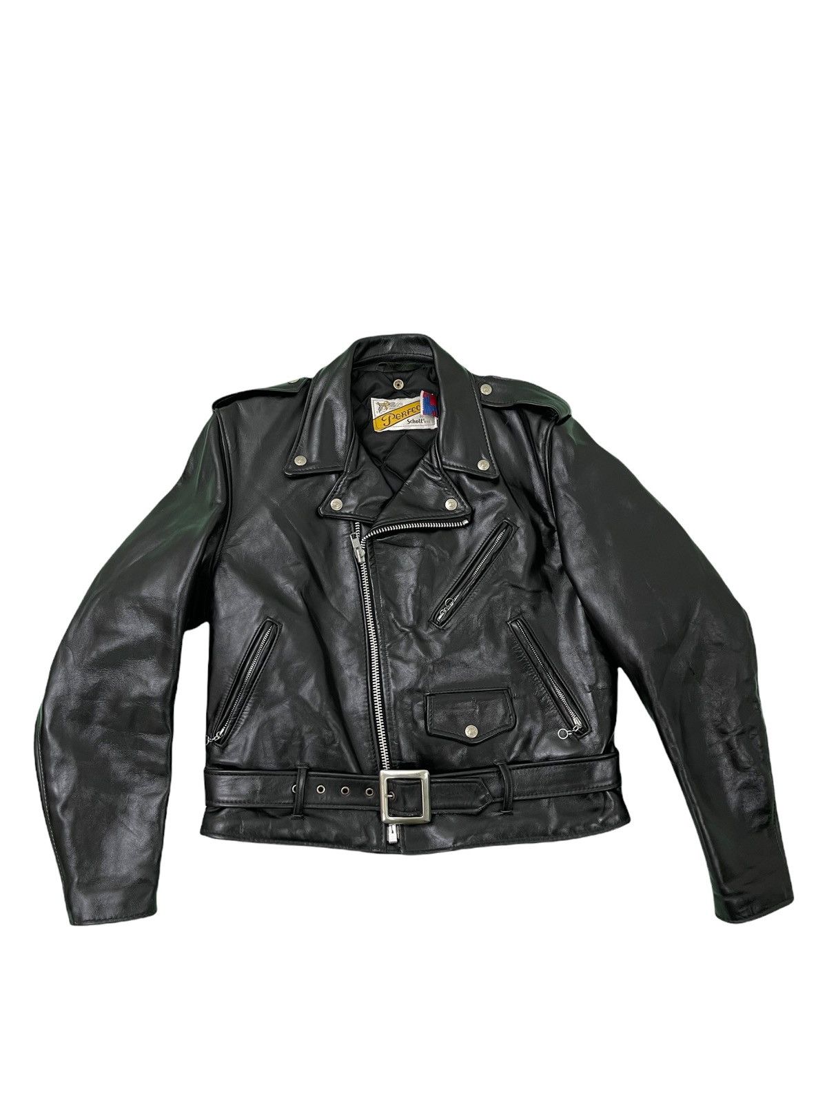 Schott Rare Schott Perfecto 618 Steer Hide Vtg 80s 2🟦 Size US M / EU 48-50 / 2 - 3 Thumbnail