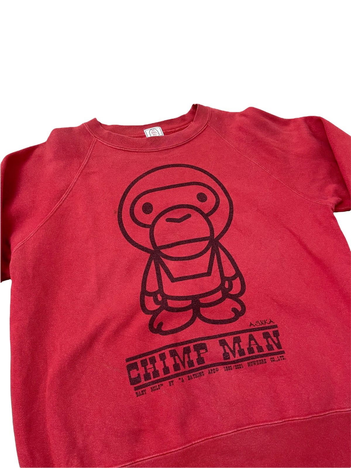 Bape Baby Milo Chimp Man Crewneck Size US M / EU 48-50 / 2 - 2 Thumbnail