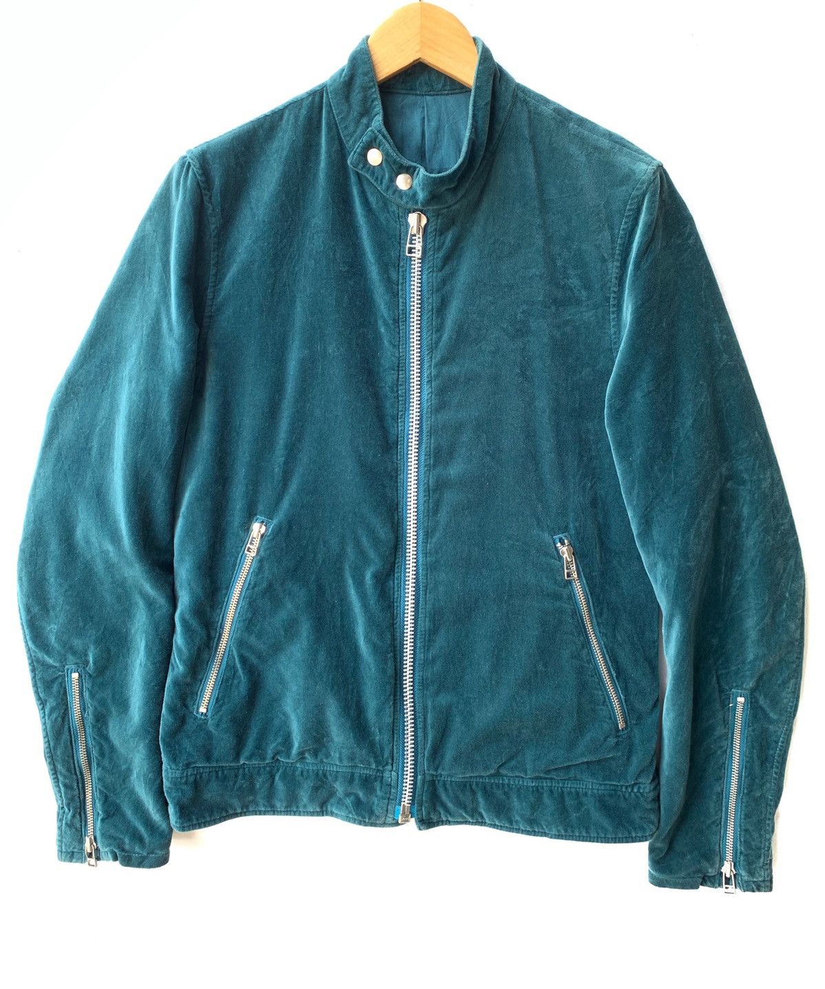 Hysteric Glamour 🇯🇵 Ships Japan Biker Velvet Jacket Size US S / EU 44-46 / 1 - 1 Thumbnail