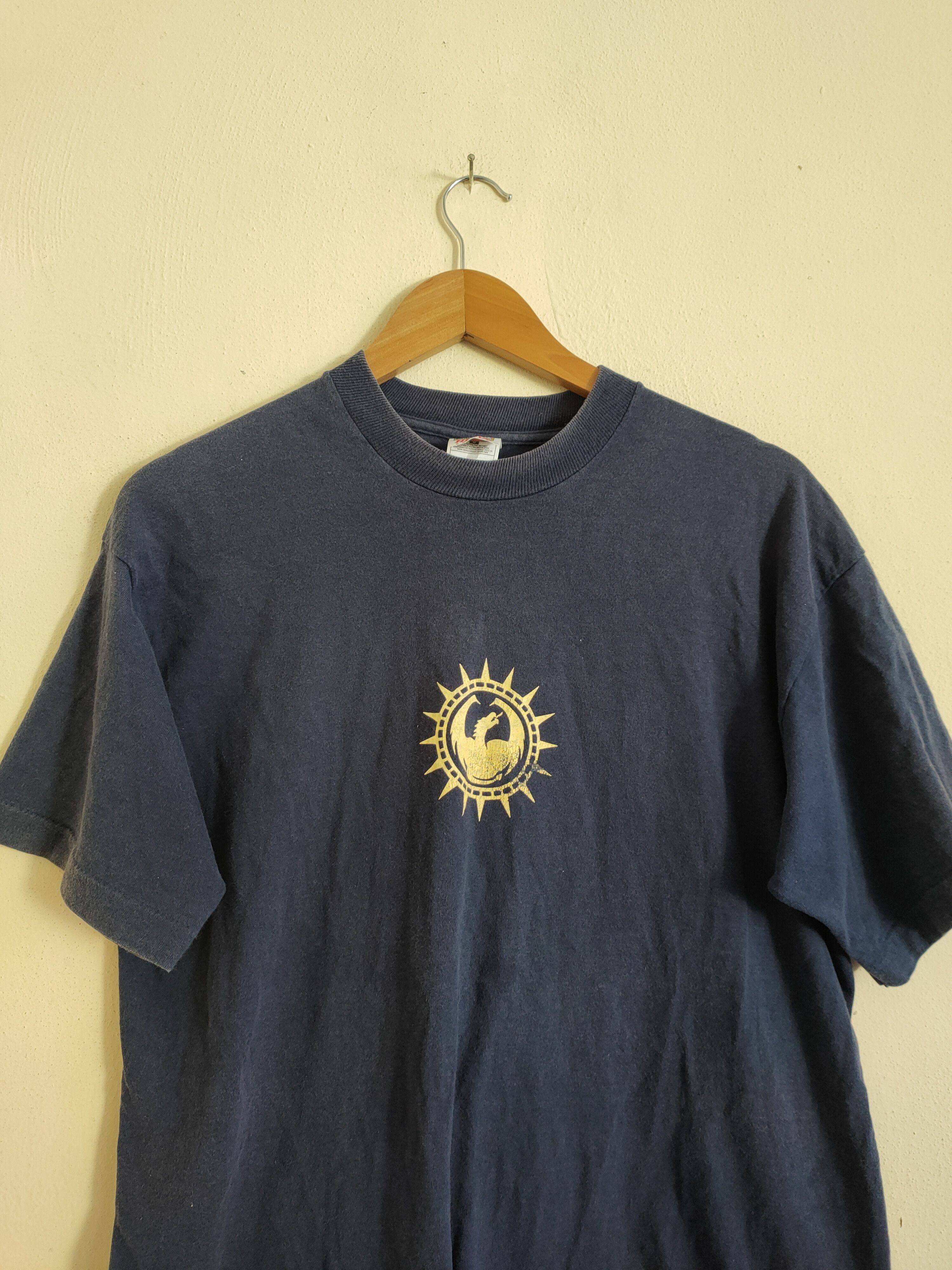 Fruit Of The Loom × Vintage Vintage Dragon Optical T shirt Size US L / EU 52-54 / 3 - 4 Thumbnail