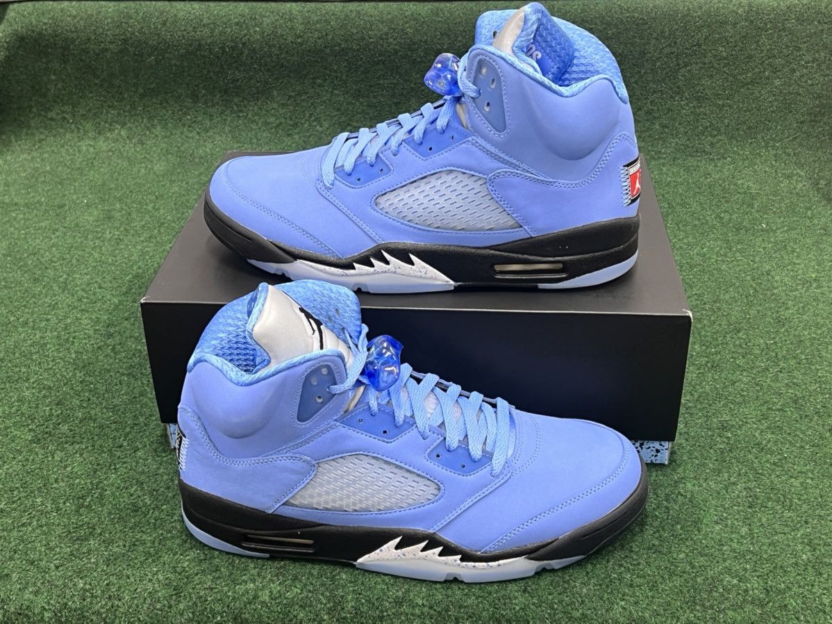 Jordan Brand Air Jordan 5 Retro Unc University Blue Size US 12 / EU 45 - 1 Thumbnail