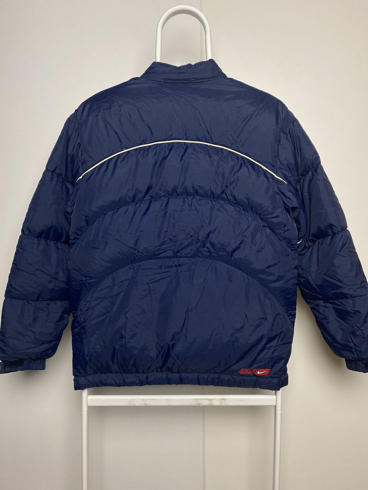 Nike × Vintage Nike vintage navy puffer jacket Athletic 2000s Size US S / EU 44-46 / 1 - 5 Thumbnail