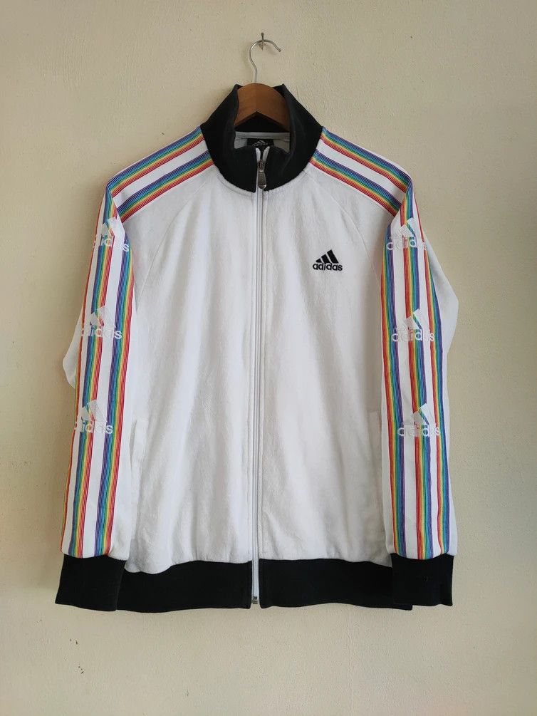 Adidas × Vintage Adidas 3 stripes Track Top Light Jacket Vintage Size US S / EU 44-46 / 1 - 3 Thumbnail