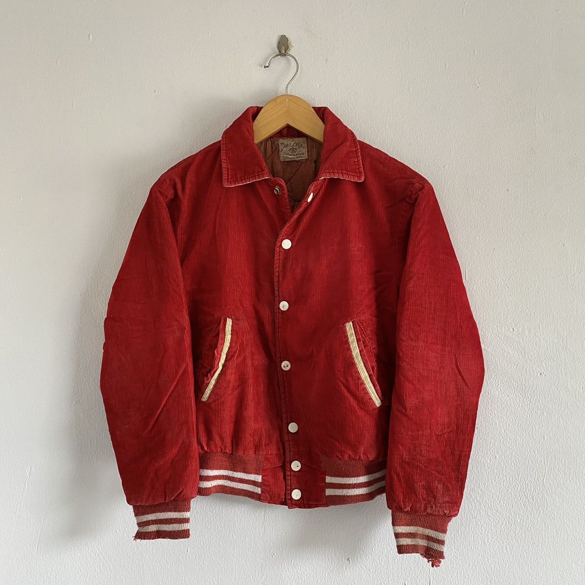 Vintage vintage varsity corduroy jacket - 1970's Size US S / EU 44-46 / 1 - 2 Thumbnail