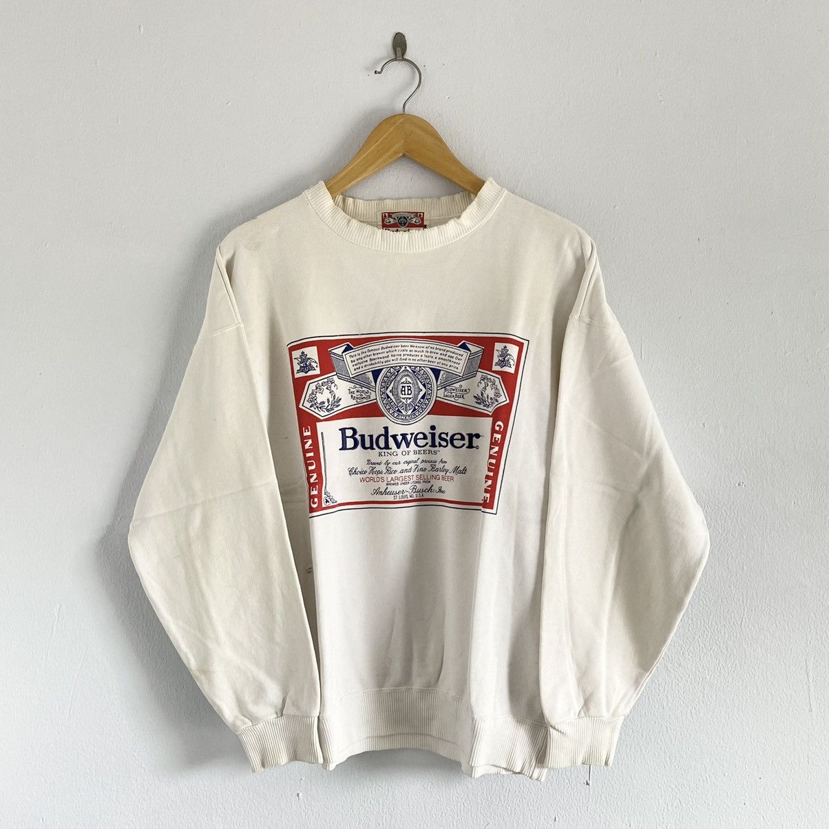 Budweiser × Vintage vintage budweiser sweatshirt Size US L / EU 52-54 / 3 - 1 Thumbnail