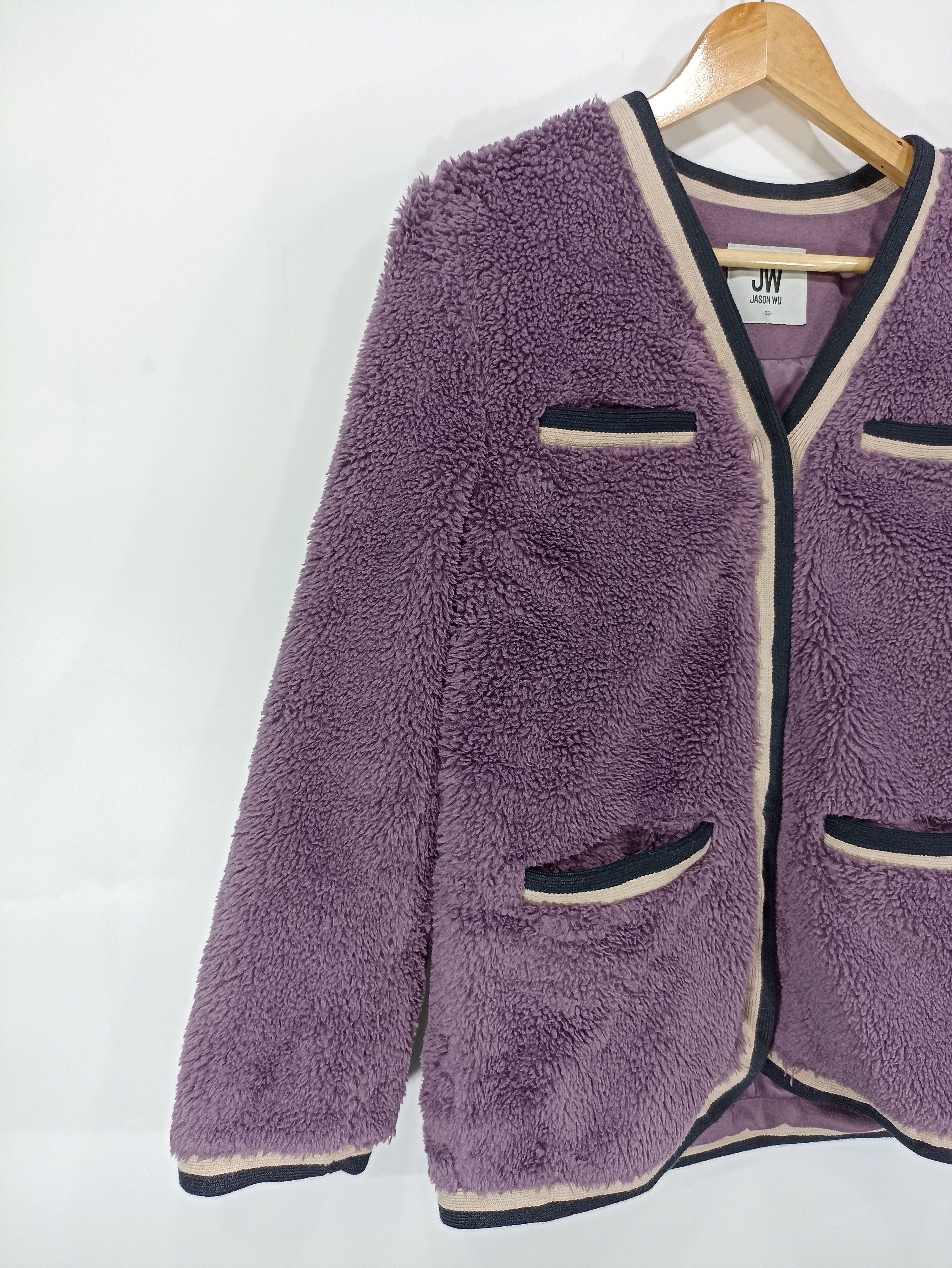 Japanese Brand × Vintage JW Multi Pocket Fleece Snap Button Cardigan Size US S / EU 44-46 / 1 - 4 Thumbnail
