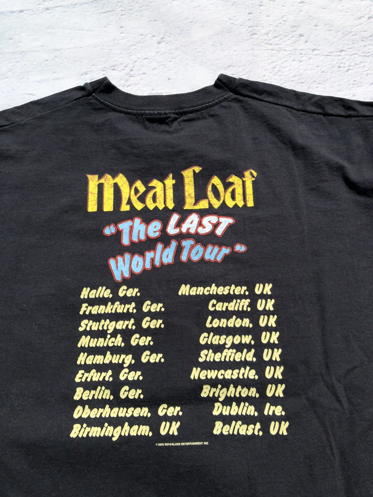 Band Tees Vintage 2003 Meat Loaf The Last World Tour Band Tee Size US L / EU 52-54 / 3 - 10 Thumbnail