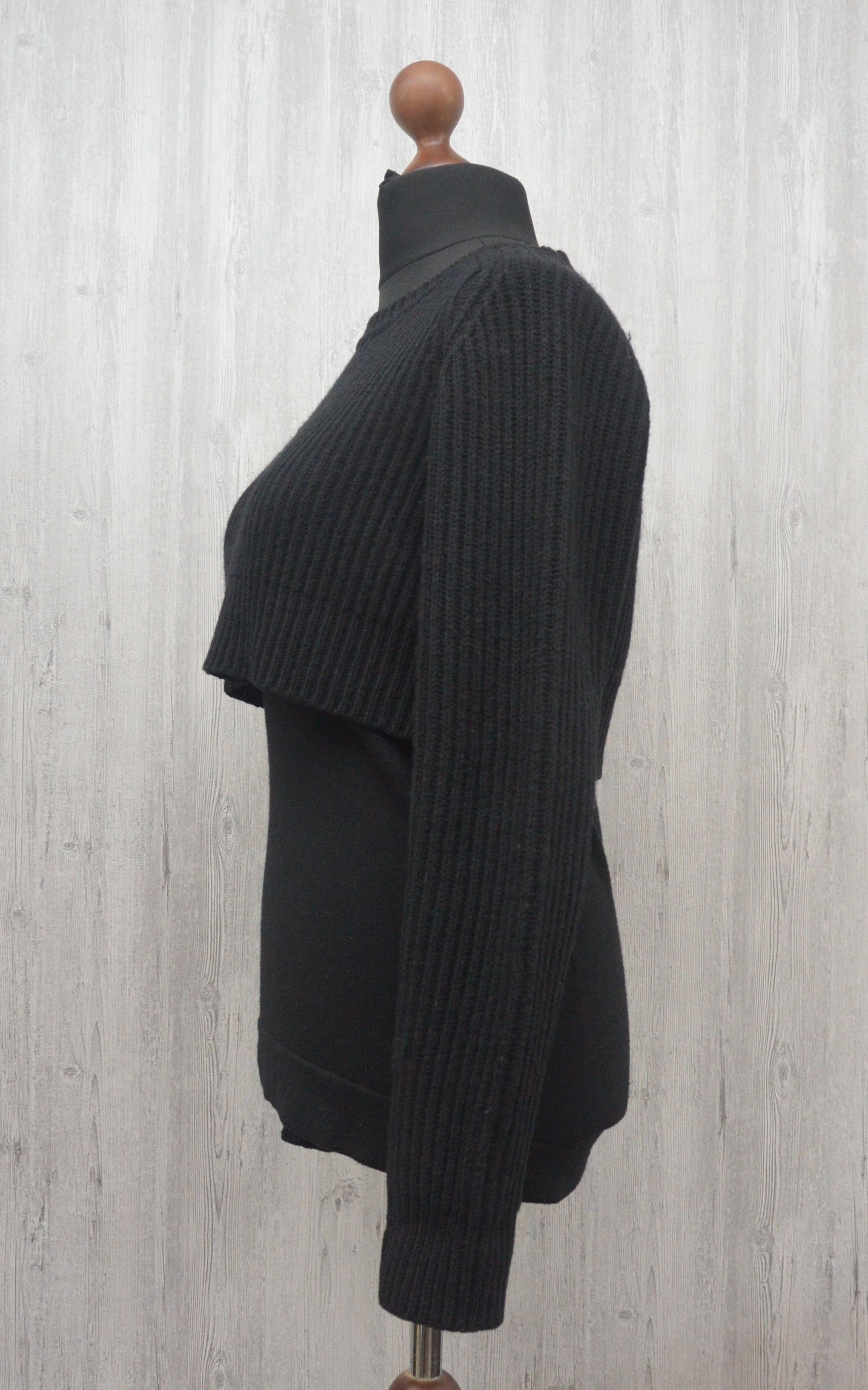 Acne Studios Acne Studios Wmns Black Hurst Layered Wool Sweater Sz XS Size US XS / EU 42 / 0 - 6 Thumbnail