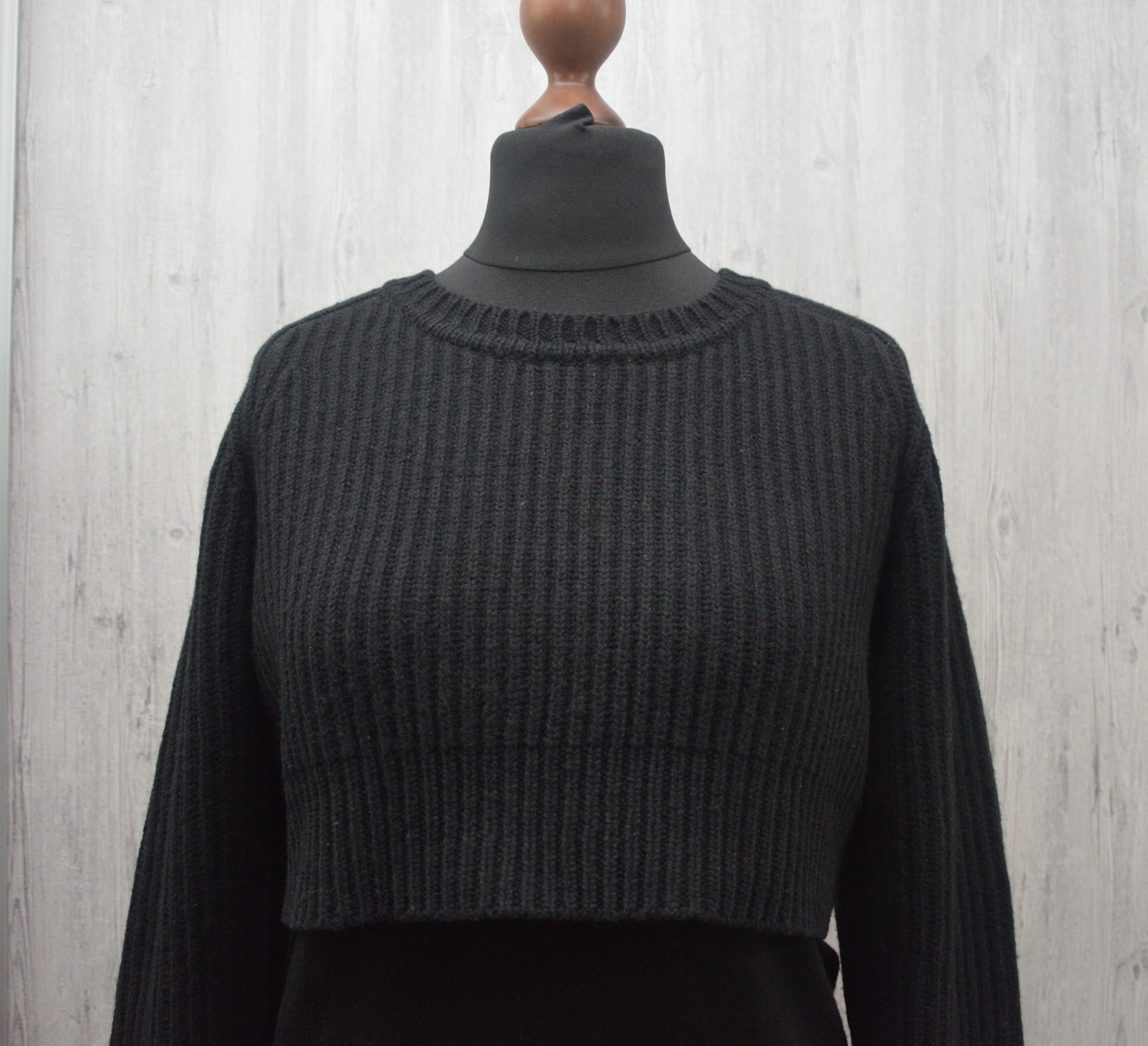 Acne Studios Acne Studios Wmns Black Hurst Layered Wool Sweater Sz XS Size US XS / EU 42 / 0 - 3 Thumbnail