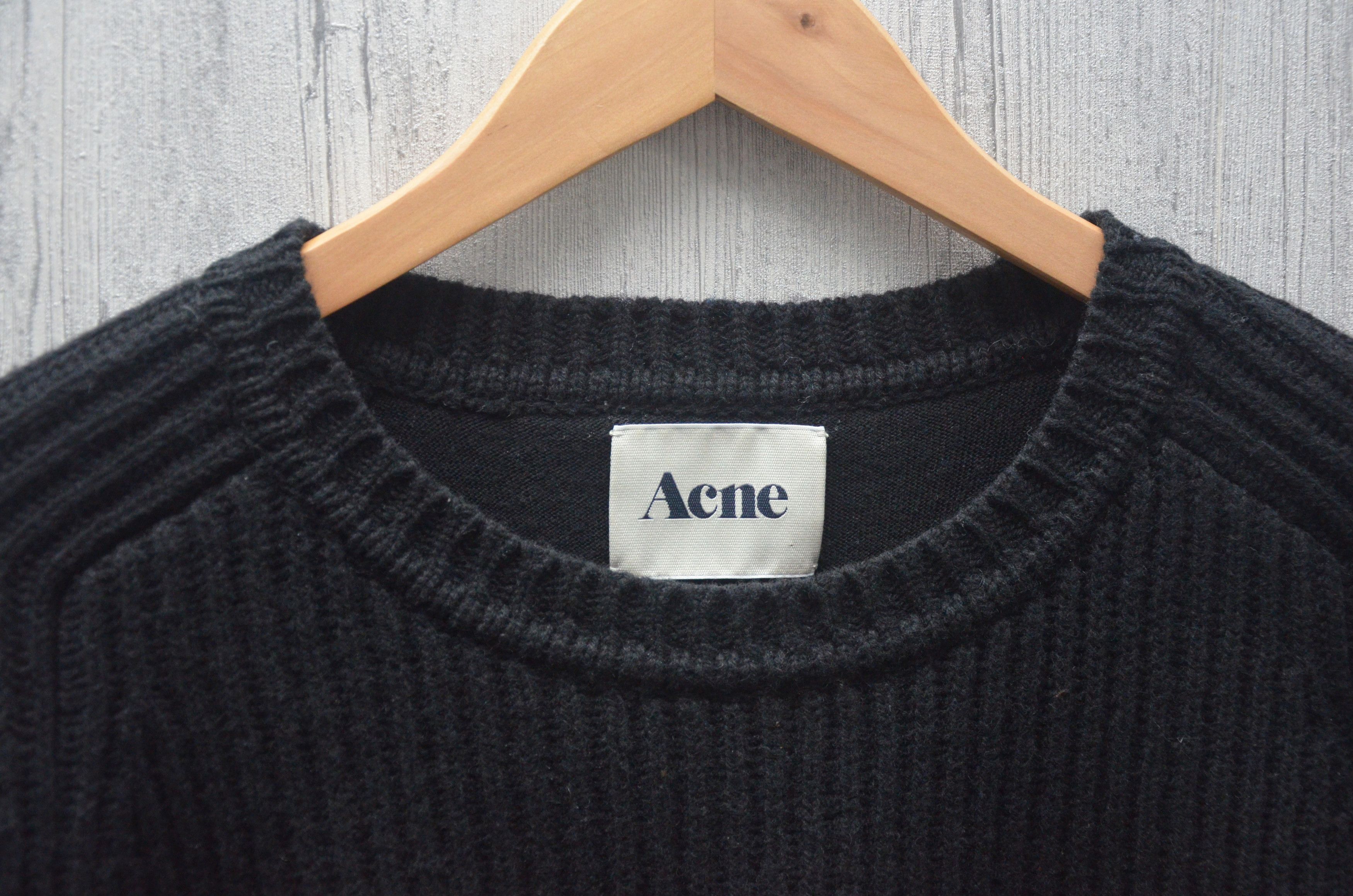 Acne Studios Acne Studios Wmns Black Hurst Layered Wool Sweater Sz XS Size US XS / EU 42 / 0 - 10 Thumbnail