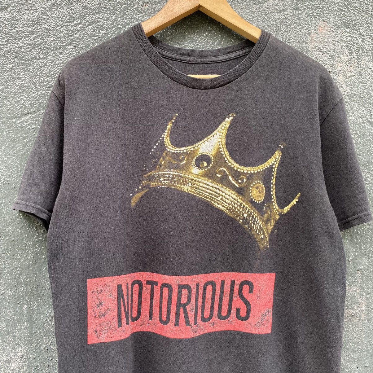 Rap Tees Thrashed Faded Vintage Y2K Notorious Big ERD GRUNGE TEE Size US M / EU 48-50 / 2 - 2 Thumbnail