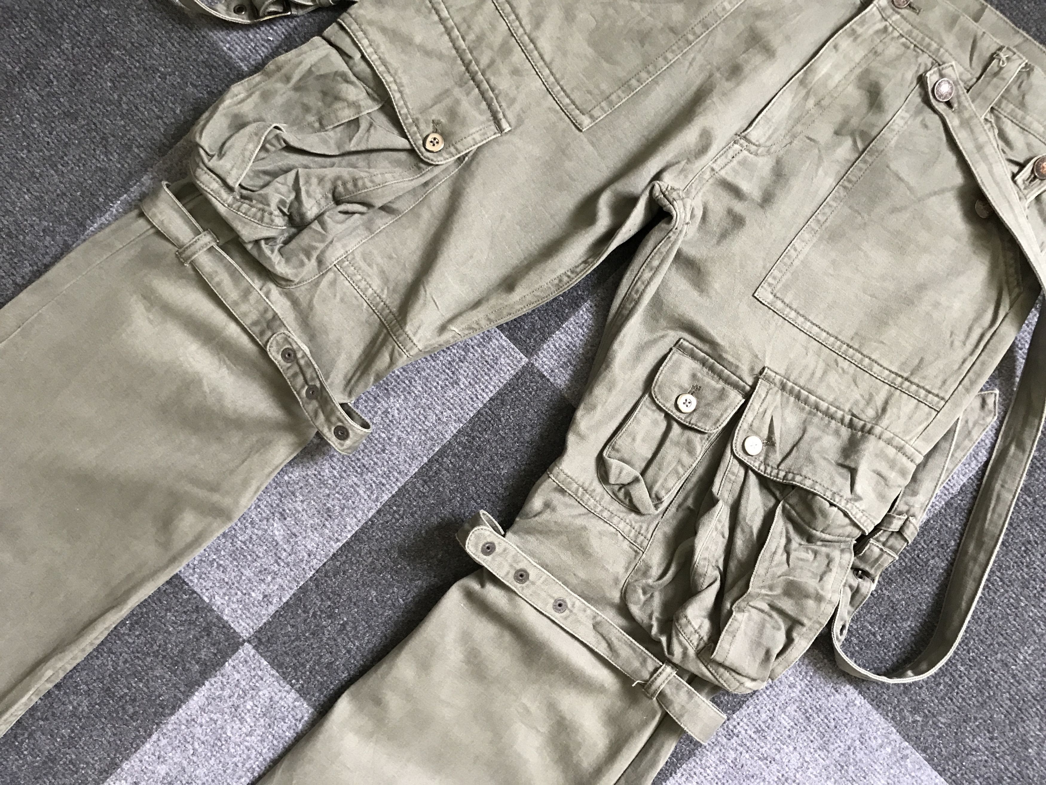 Japanese Brand CP142 CHIL DERIC Japan Bondage Gas Mask Cargo Pant Size US 33 - 15 Thumbnail