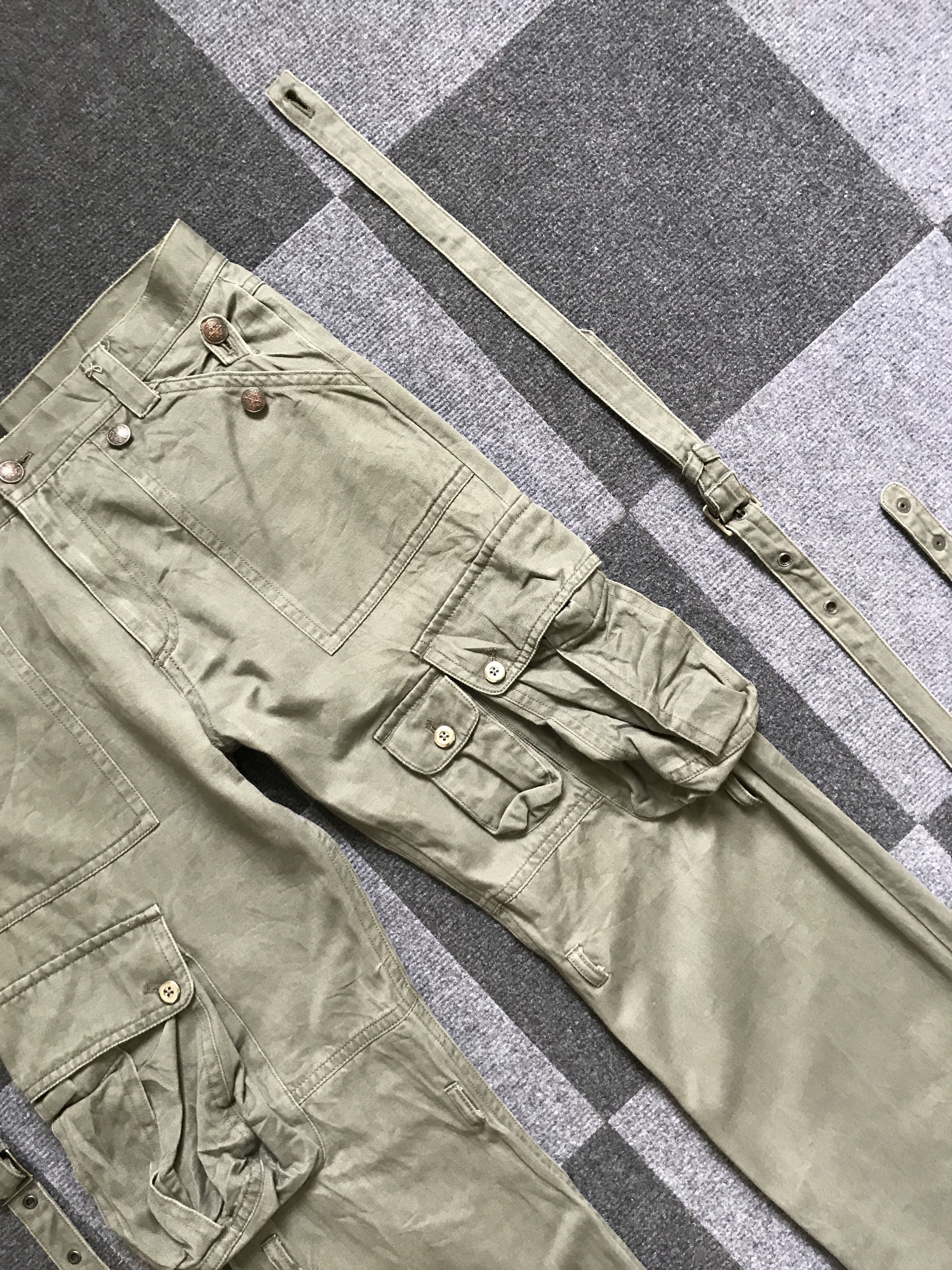 Japanese Brand CP142 CHIL DERIC Japan Bondage Gas Mask Cargo Pant Size US 33 - 6 Thumbnail