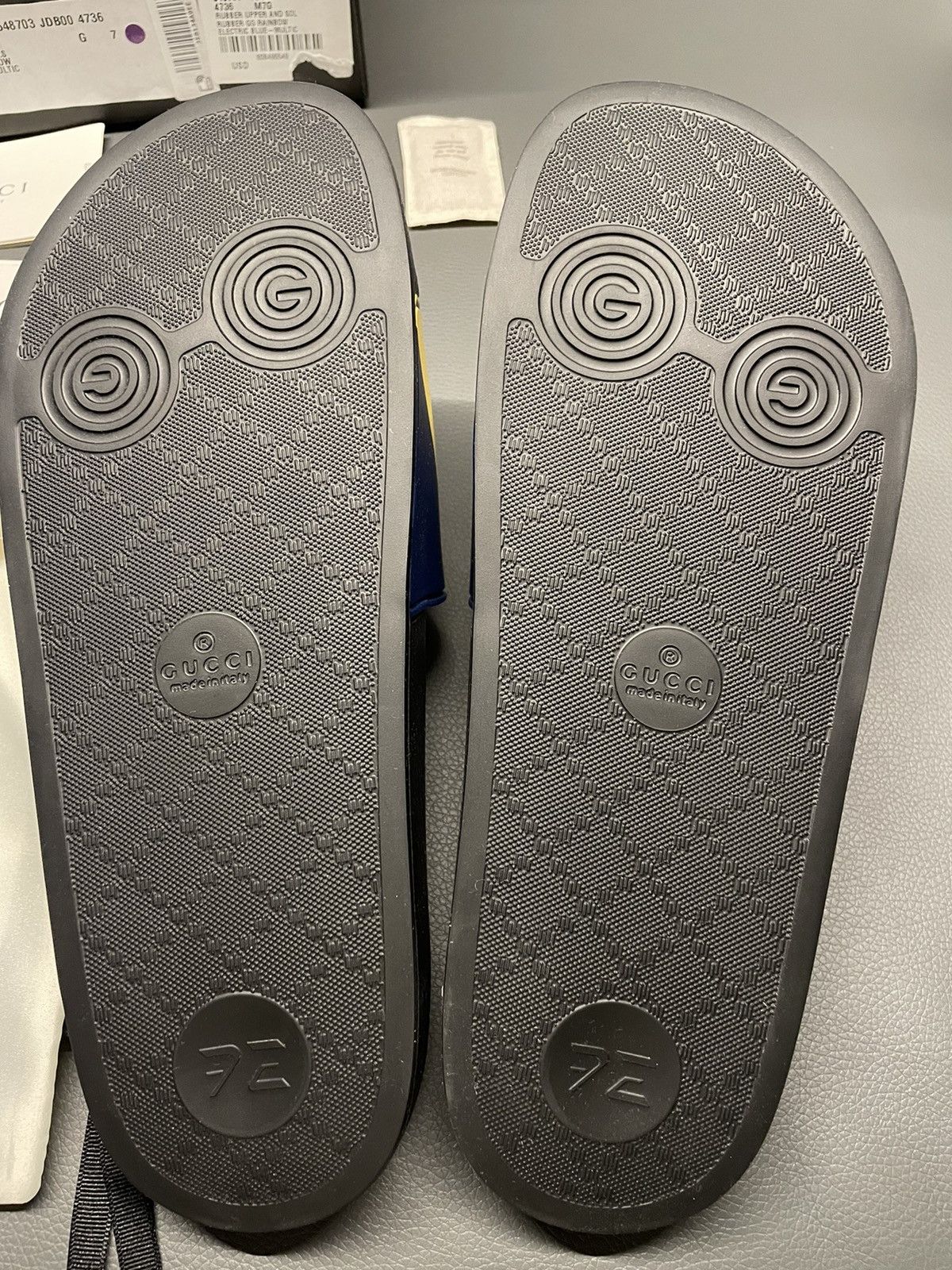 Gucci Iconic Runway Rare Gucci Logo Slides Sandal Slip on Shoes Size US 9.5 / EU 42-43 - 10 Thumbnail