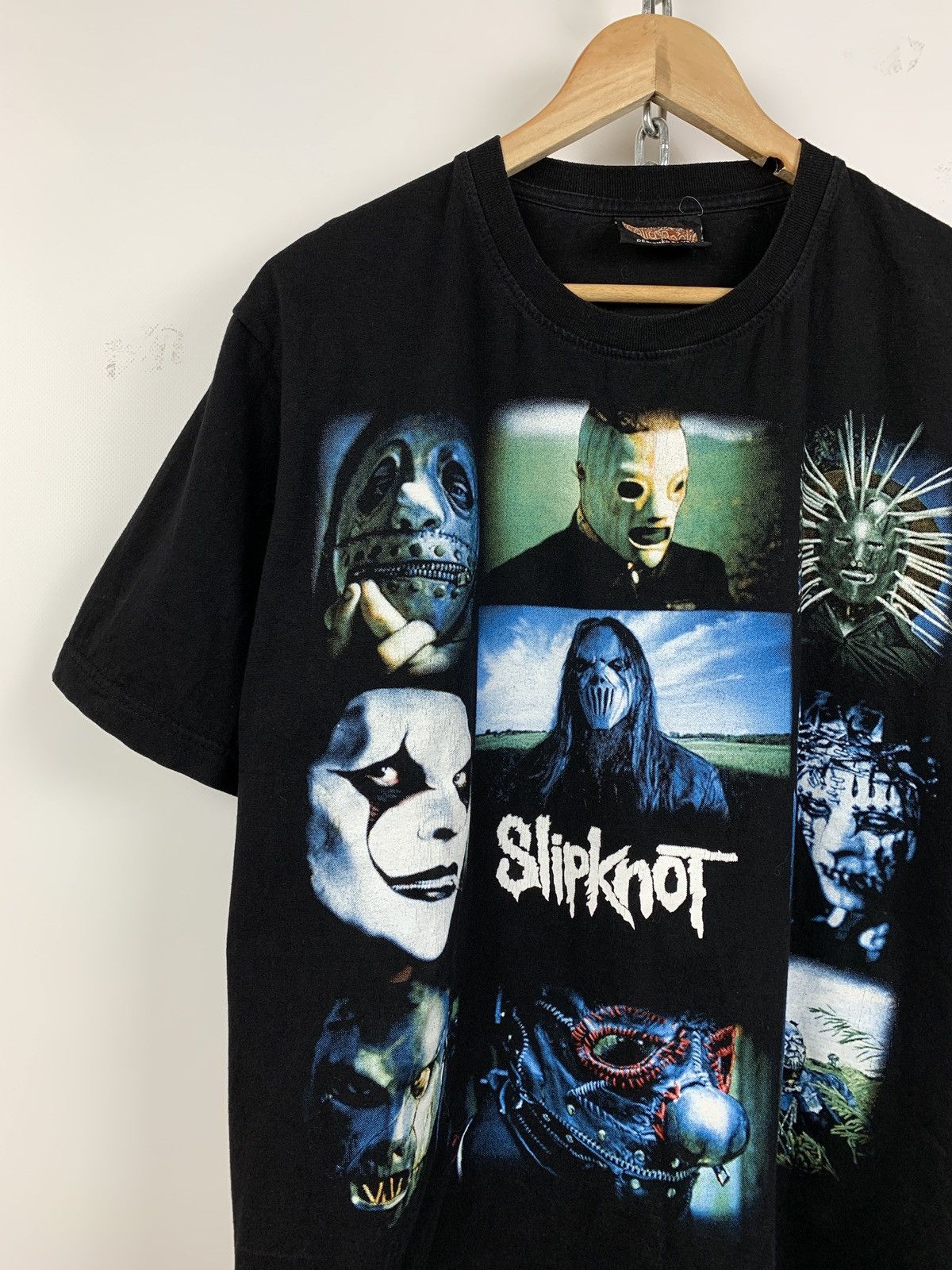 Band Tees 00s Vintage Slipknot Graphic Double Sided Band T-Shirt Size US L / EU 52-54 / 3 - 4 Thumbnail