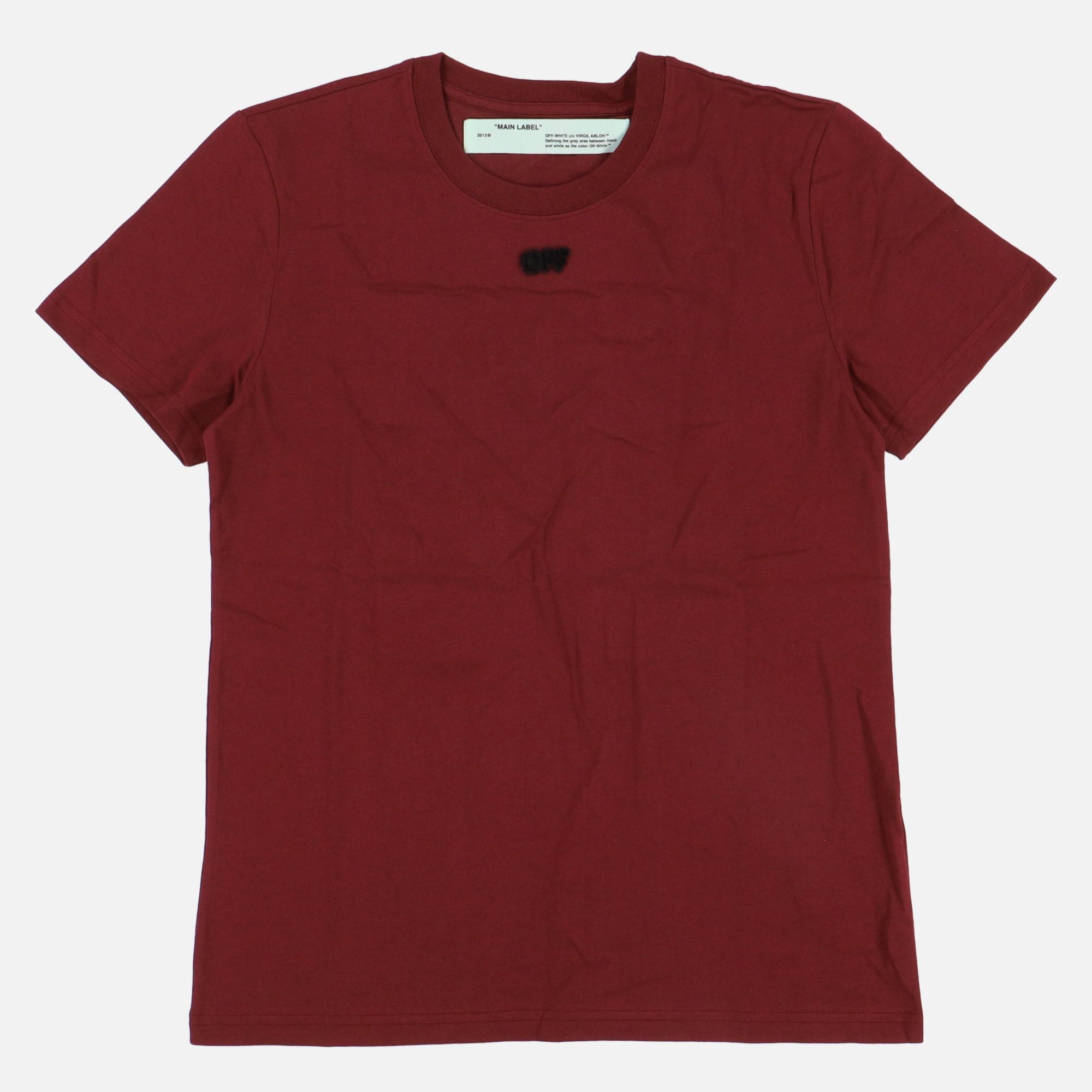 Off-White Burgundy Faux Fur Arrows T-Shirt Size US XS / EU 42 / 0 - 4 Thumbnail