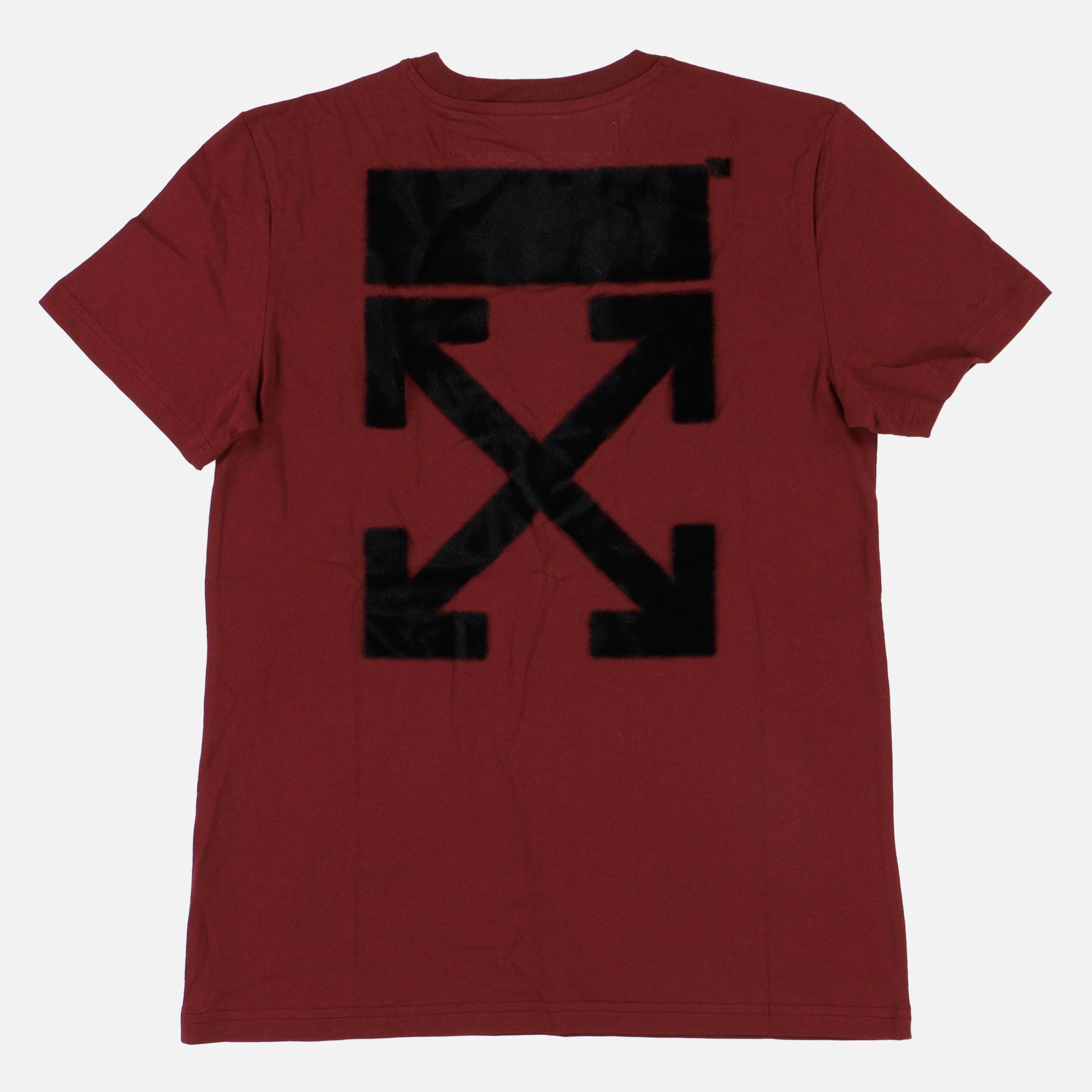 Off-White Burgundy Faux Fur Arrows T-Shirt Size US XS / EU 42 / 0 - 1 Thumbnail