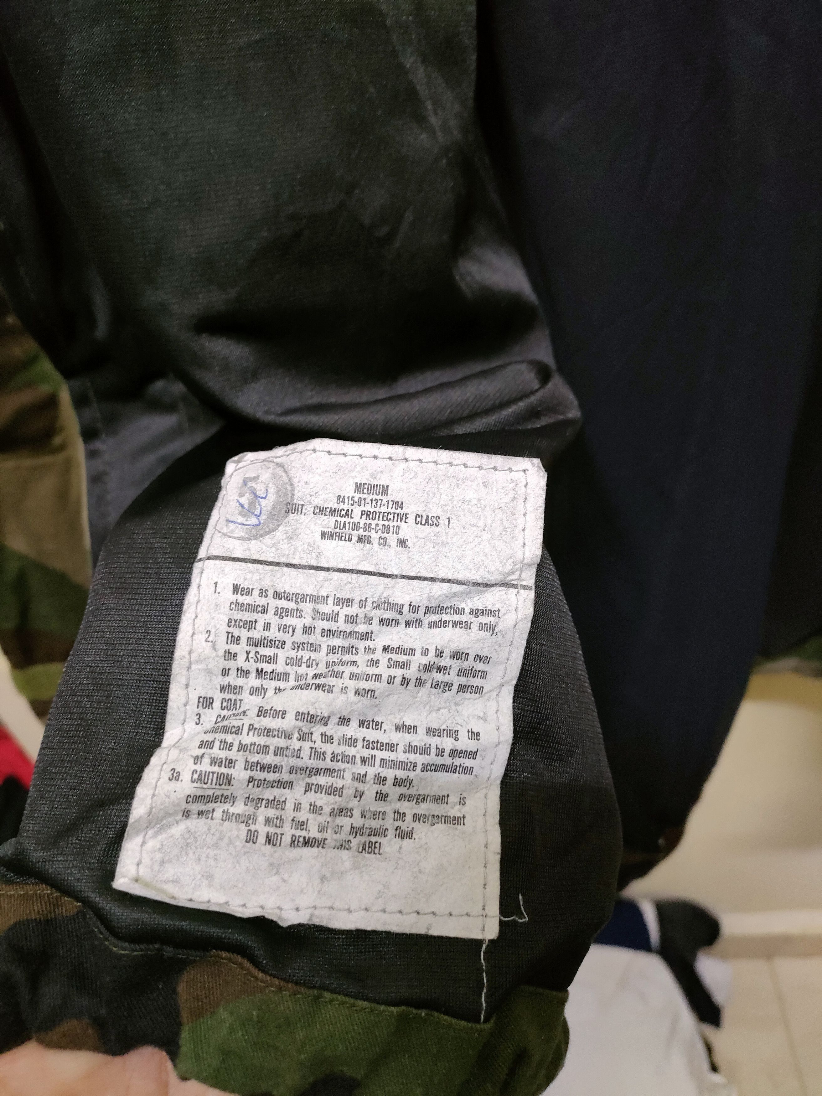 Nigel Cabourn × Vintage Vintage Military Suit Chemical Protective Class 1 Size US M / EU 48-50 / 2 - 13 Thumbnail