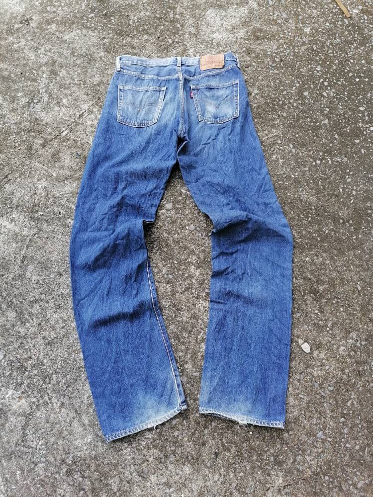 Levi's Vintage Clothing × Vintage Levi's Strauss 502 Big E Selvedge Denim Jeans Size US 33 - 2 Thumbnail