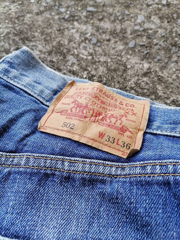 Levi's Vintage Clothing × Vintage Levi's Strauss 502 Big E Selvedge Denim Jeans Size US 33 - 9 Thumbnail